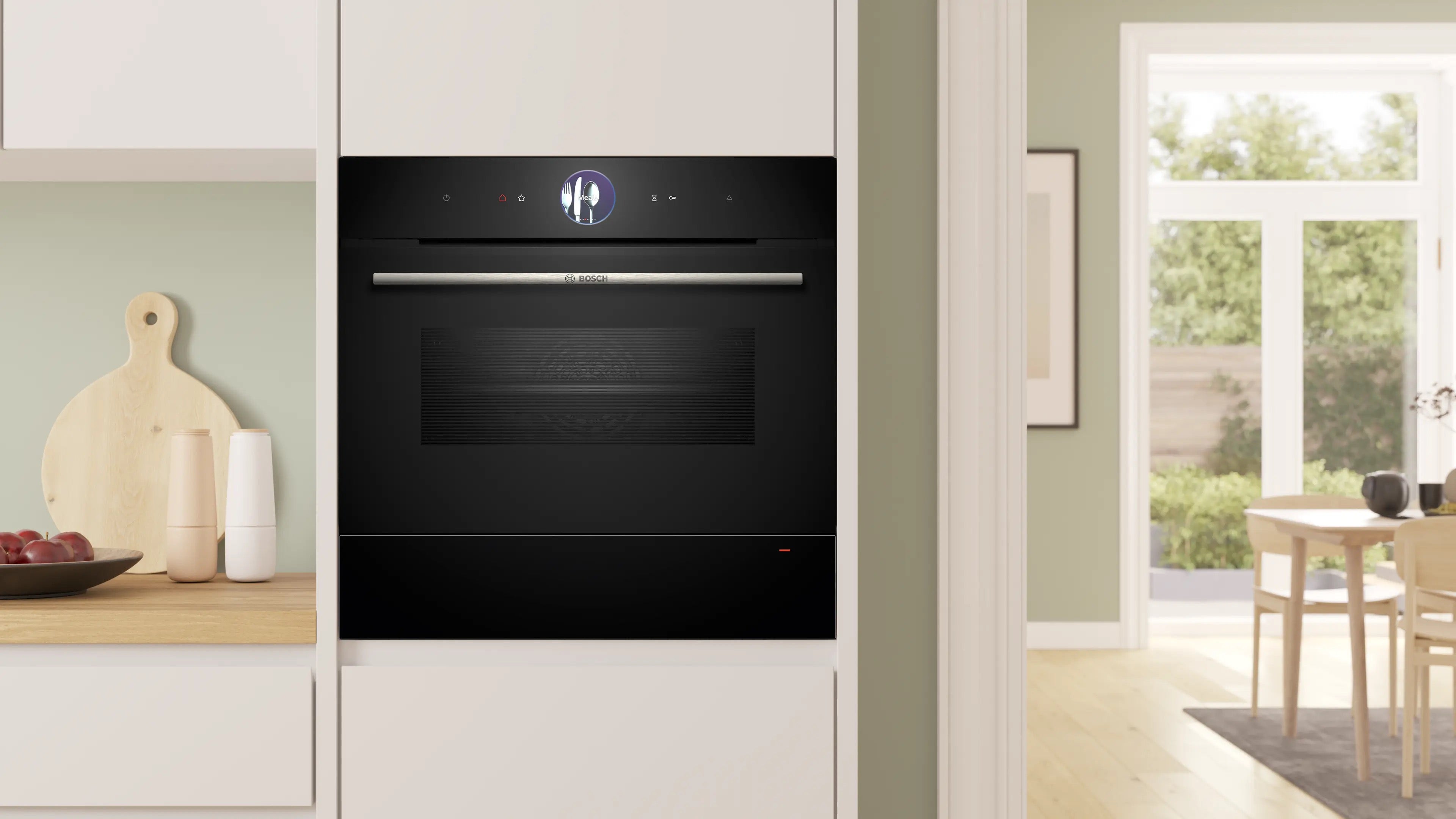 Bosch Series 8 Built-in warming drawer 60 x 14 cm Black - BIC7101B1B
