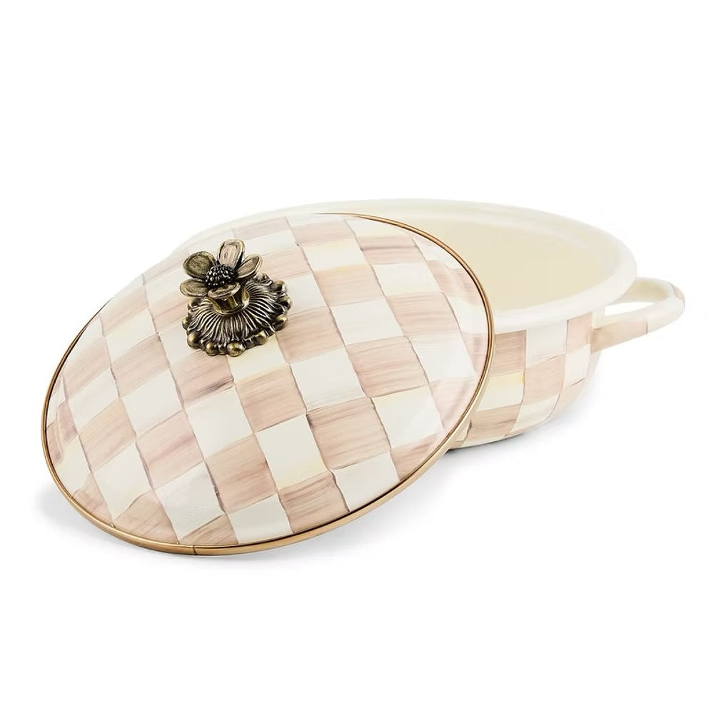 Mackenzie-Childs Mocha Check Medium Casserole