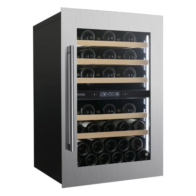 Dunavox Spirit - Dual Zone 44 Bottle - Integrated Wine Cooler - DVS-44.120DSS