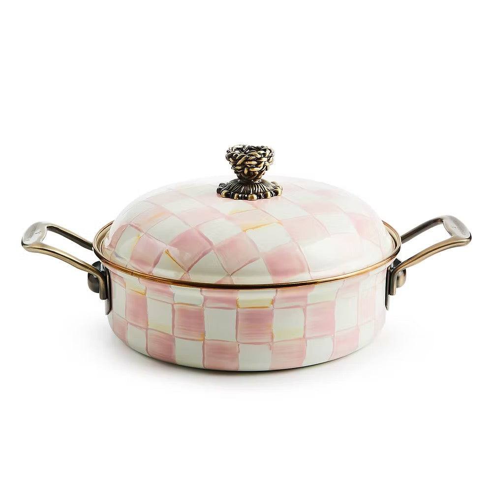 Mackenzie-Childs Rosy Check 3 Qt. Casserole