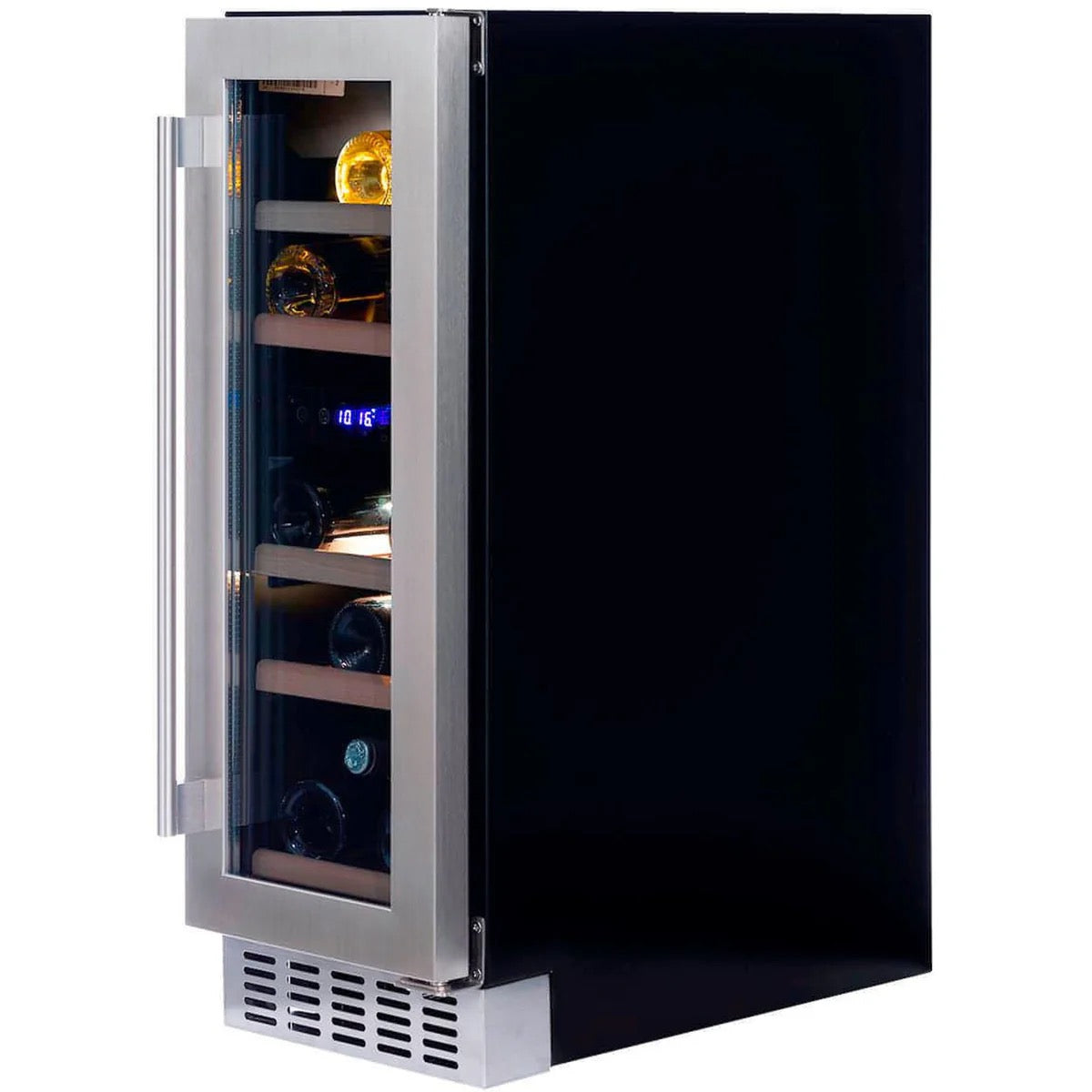 Dunavox FLOW  - 300mm Dual Zone - 17 Bottle - Built In / Freestanding Wine Cooler - DAUF-17.58DB