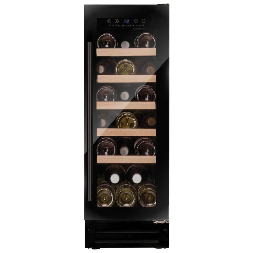 Dunavox FLOW-19 - 300mm - 19 Bottle - Built In Under-counter Wine Cooler - DAUF-19.58B