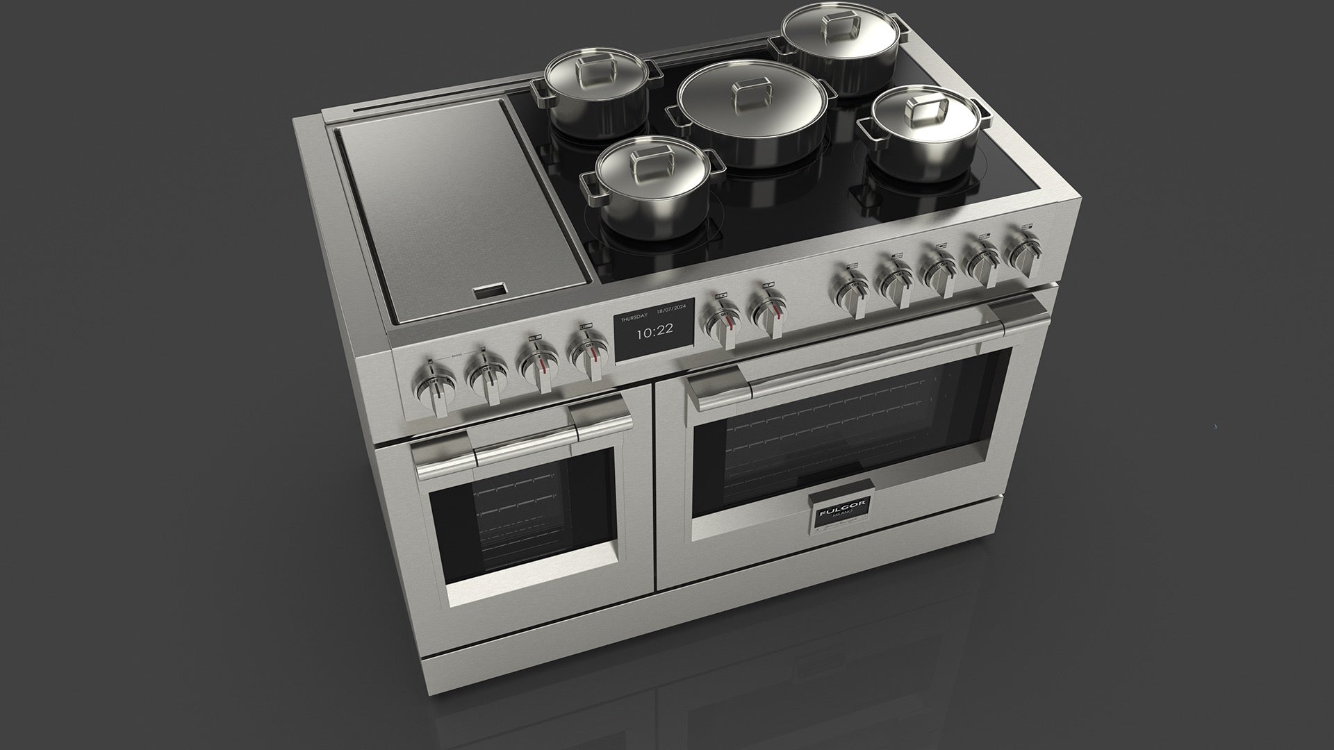 Fulgor Milano Sofia Professional Induction Griddle 48" - FSRC 4807 P MI MK 2F G X