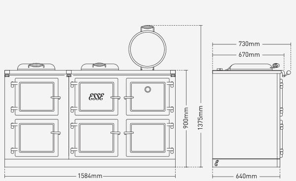 ESSE 1600 T PRO Electric Range Cooker