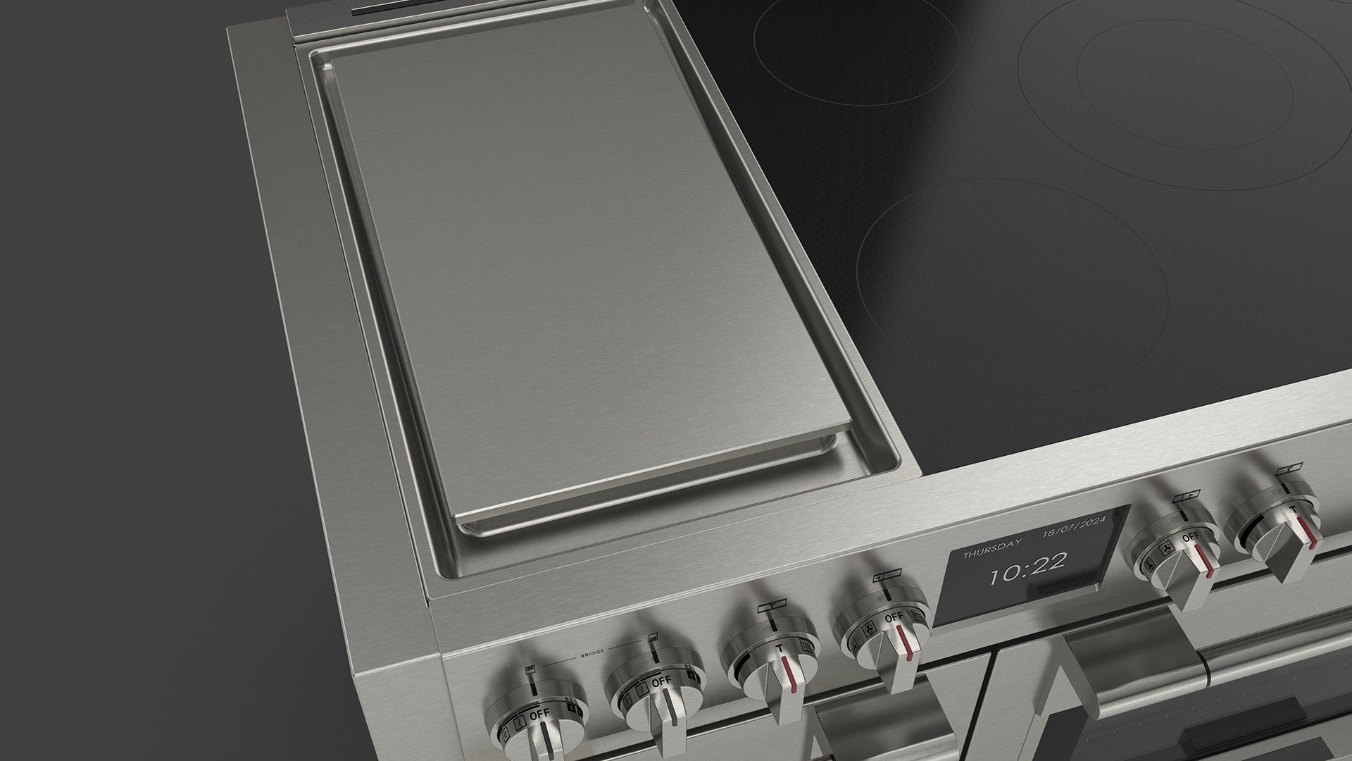 Fulgor Milano Sofia Professional Induction Griddle 48" - FSRC 4807 P MI MK 2F G X
