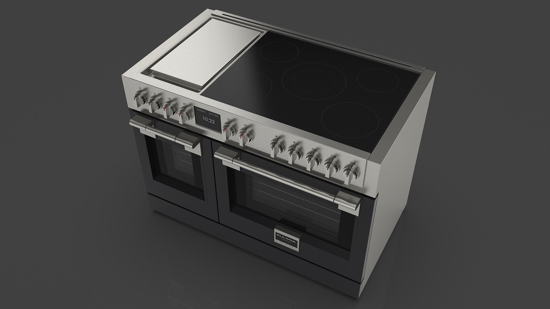 Fulgor Milano Sofia Professional Induction Griddle 48" - FSRC 4807 P MI MK 2F G MBK