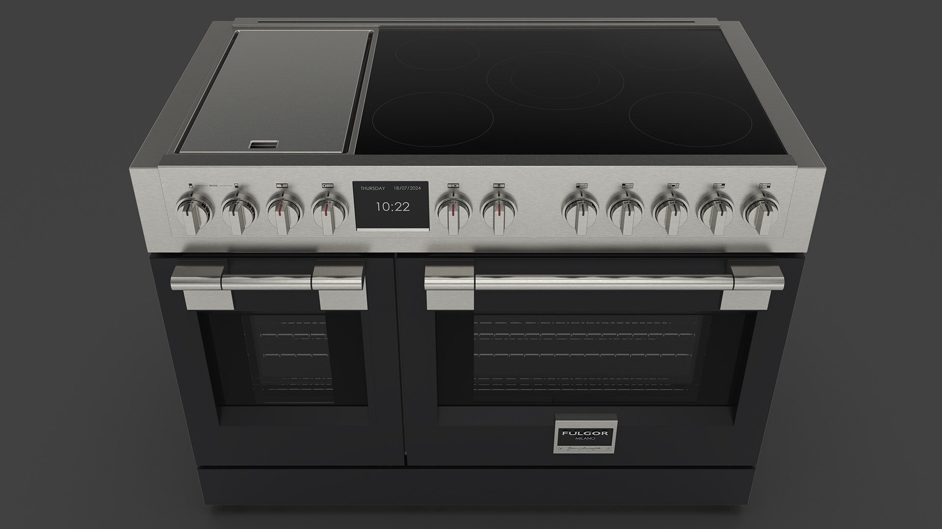 Fulgor Milano Sofia Professional Induction Griddle 48" - FSRC 4807 P MI MK 2F G MBK