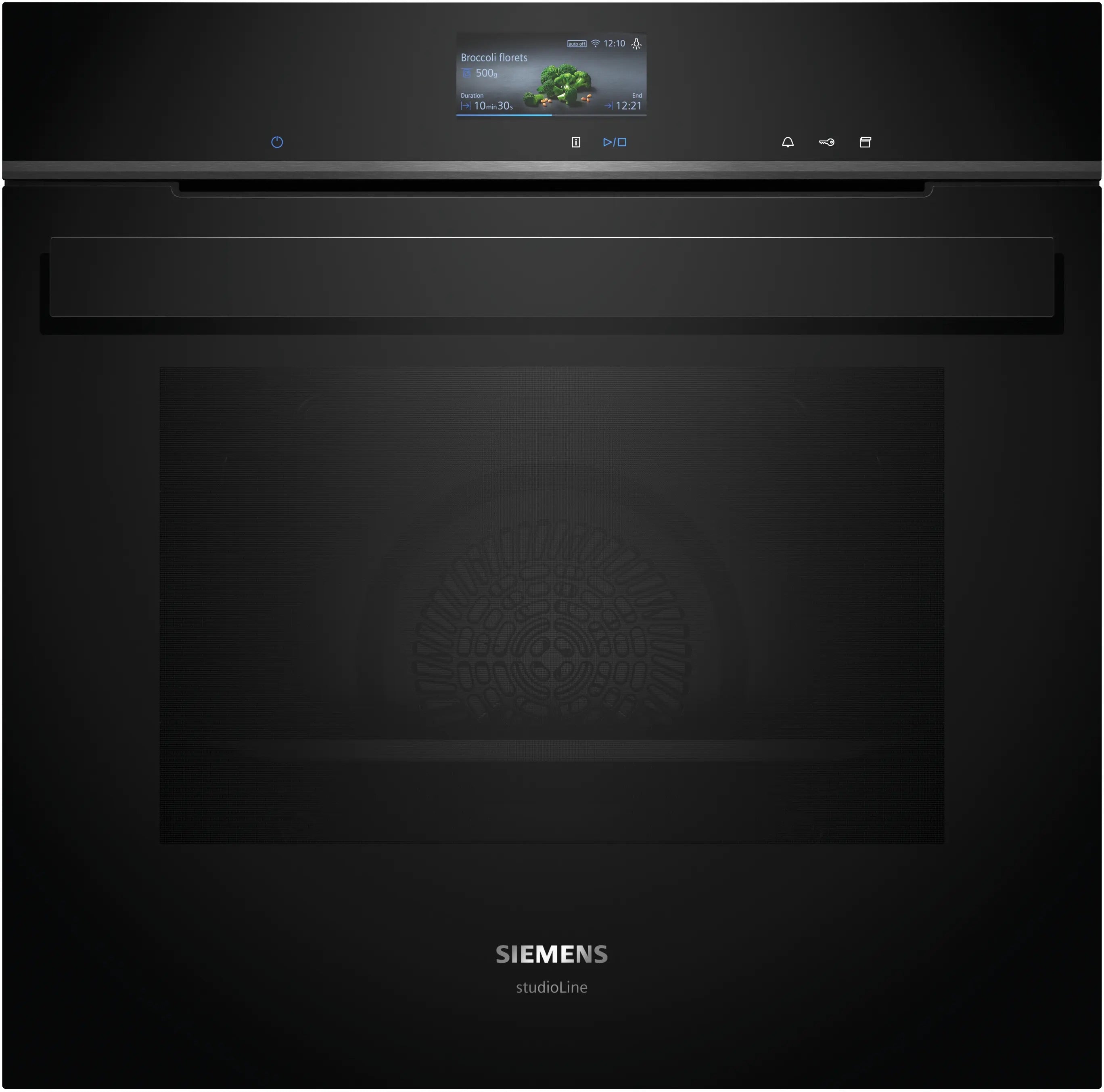 Siemens iQ700 Built-in oven with steam function 60 x 60 cm Black - HS936GCB1