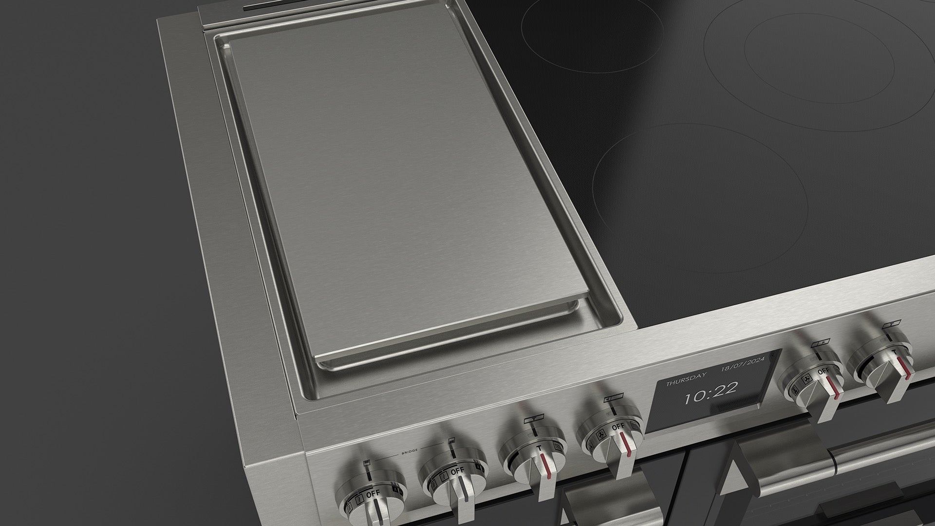 Fulgor Milano Sofia Professional Induction Griddle 48" - FSRC 4807 P MI MK 2F G MBK
