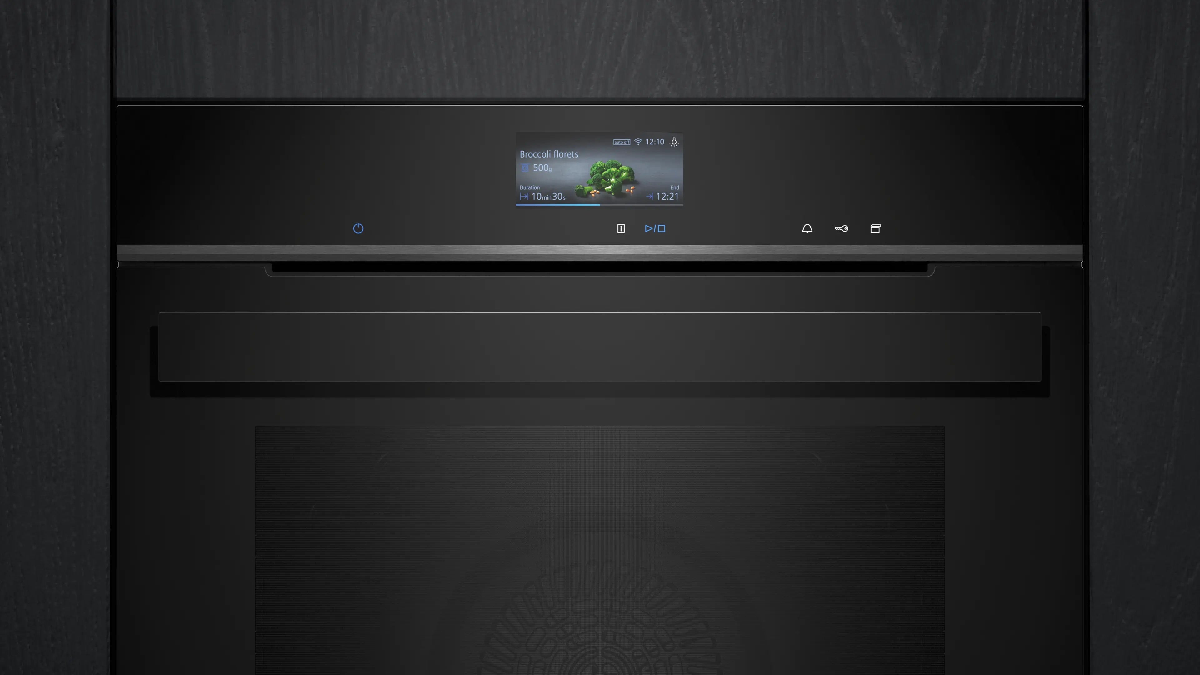 Siemens iQ700 Built-in oven with steam function 60 x 60 cm Black - HS936GCB1