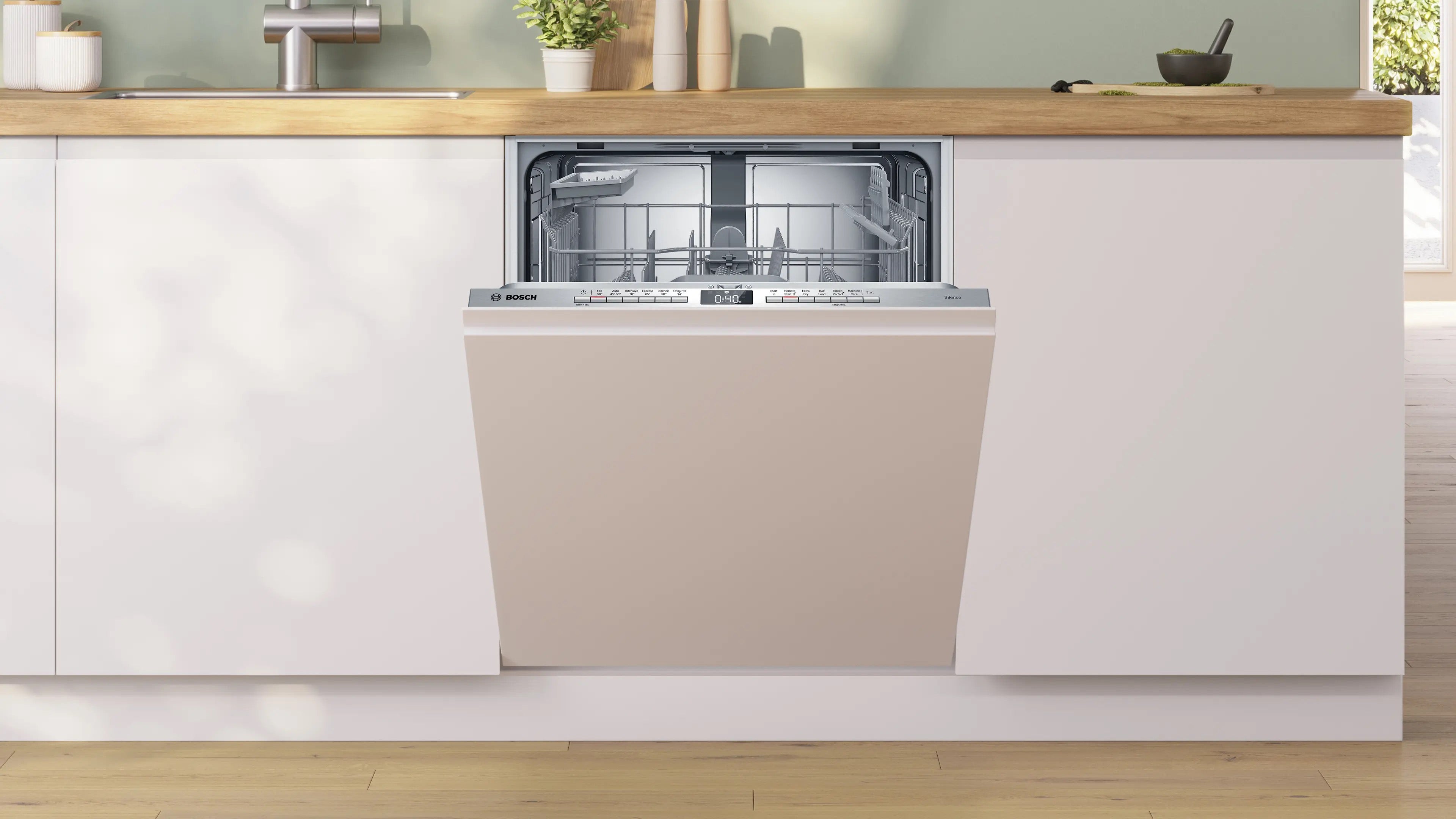 Bosch Series 4 Fully-integrated dishwasher 60 cm Variable hinge - SMH4HTX11G