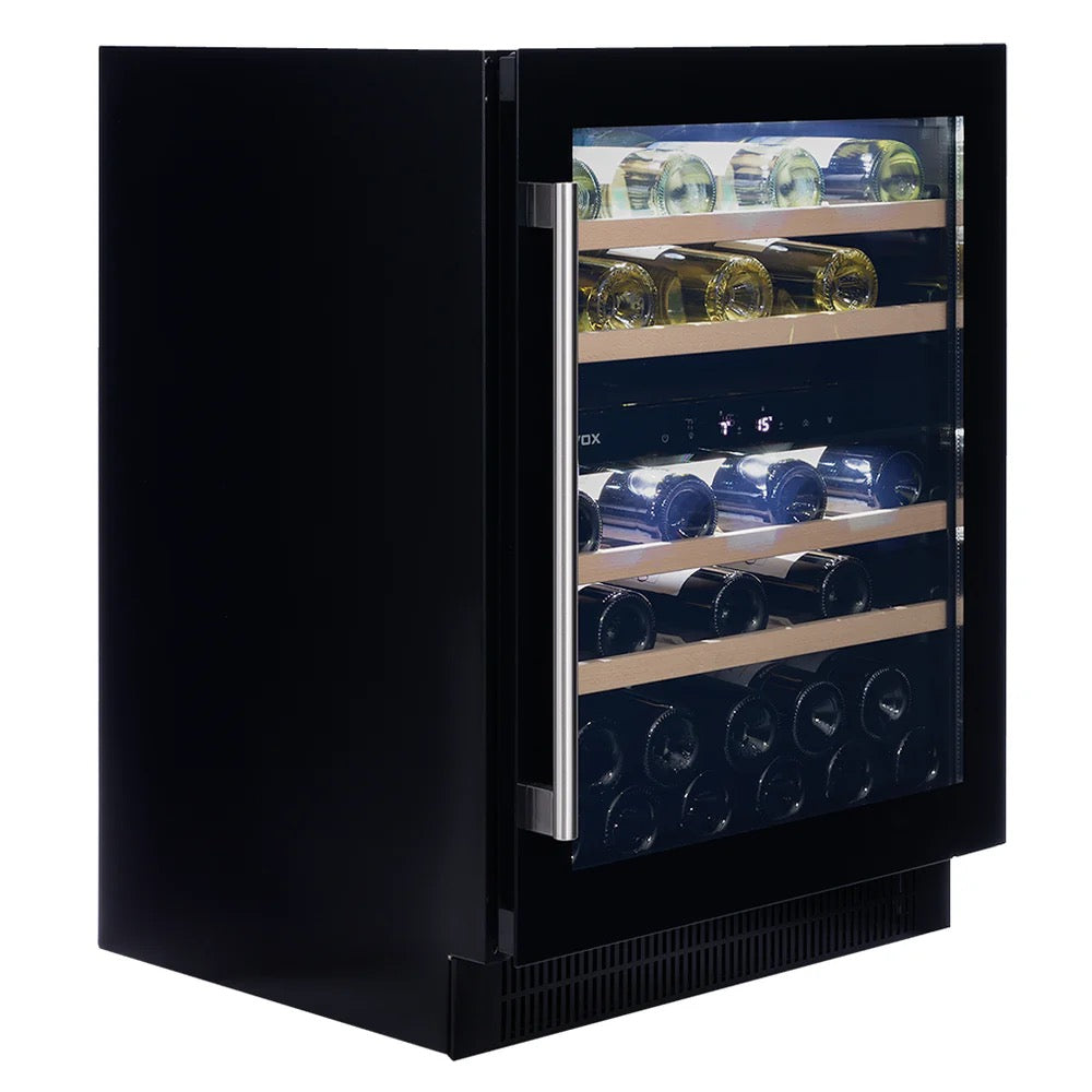 Dunavox FLOW-39 - 600mm Dual Zone - 39 Bottle - Built In Undercounter Wine Fridge