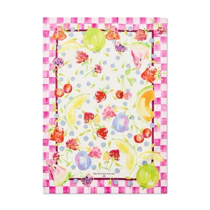 Mackenzie-Childs Watercolour Fruit Printed Dish Towel