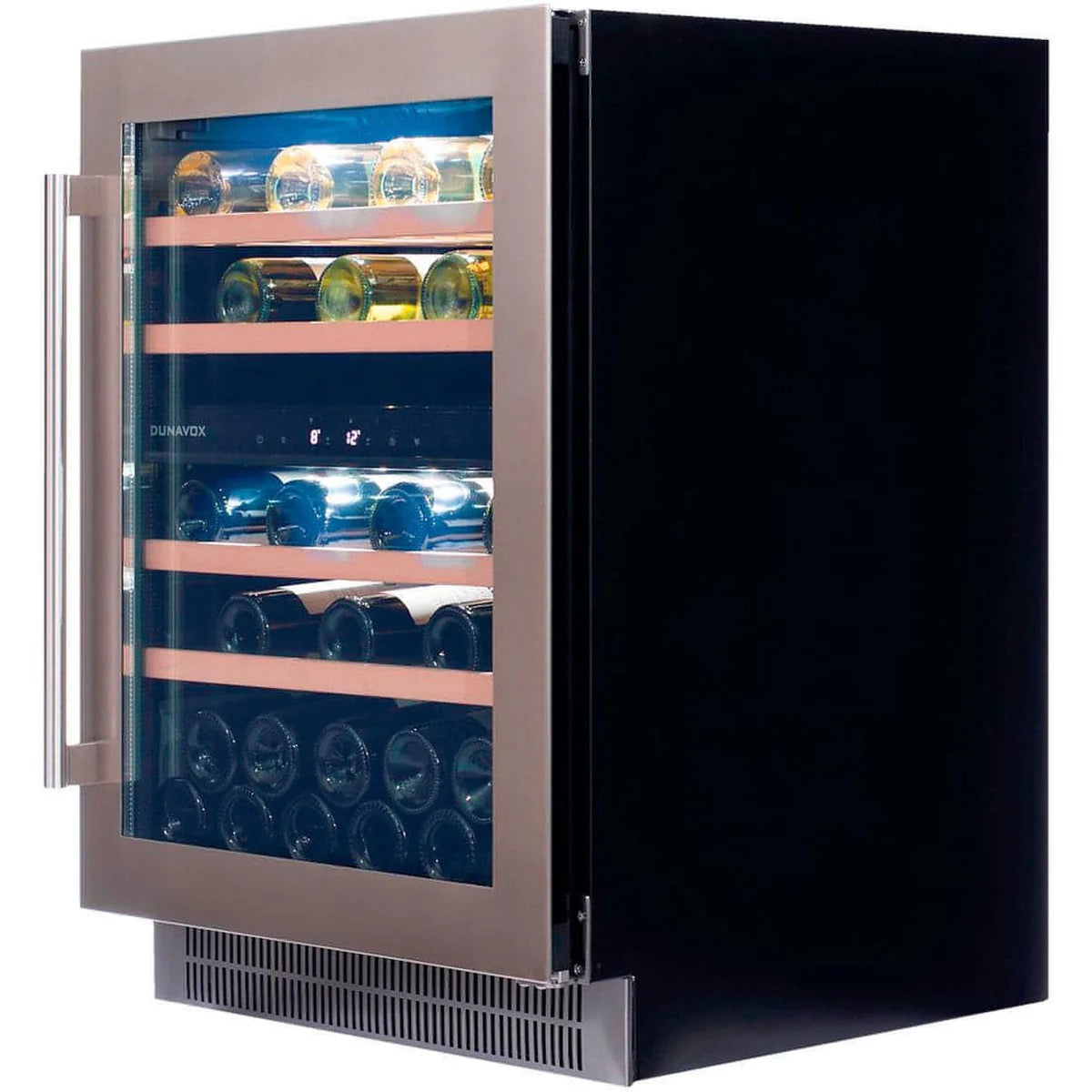 Dunavox FLOW-39 - 600mm Dual Zone - 39 Bottle - Built In Undercounter Wine Fridge