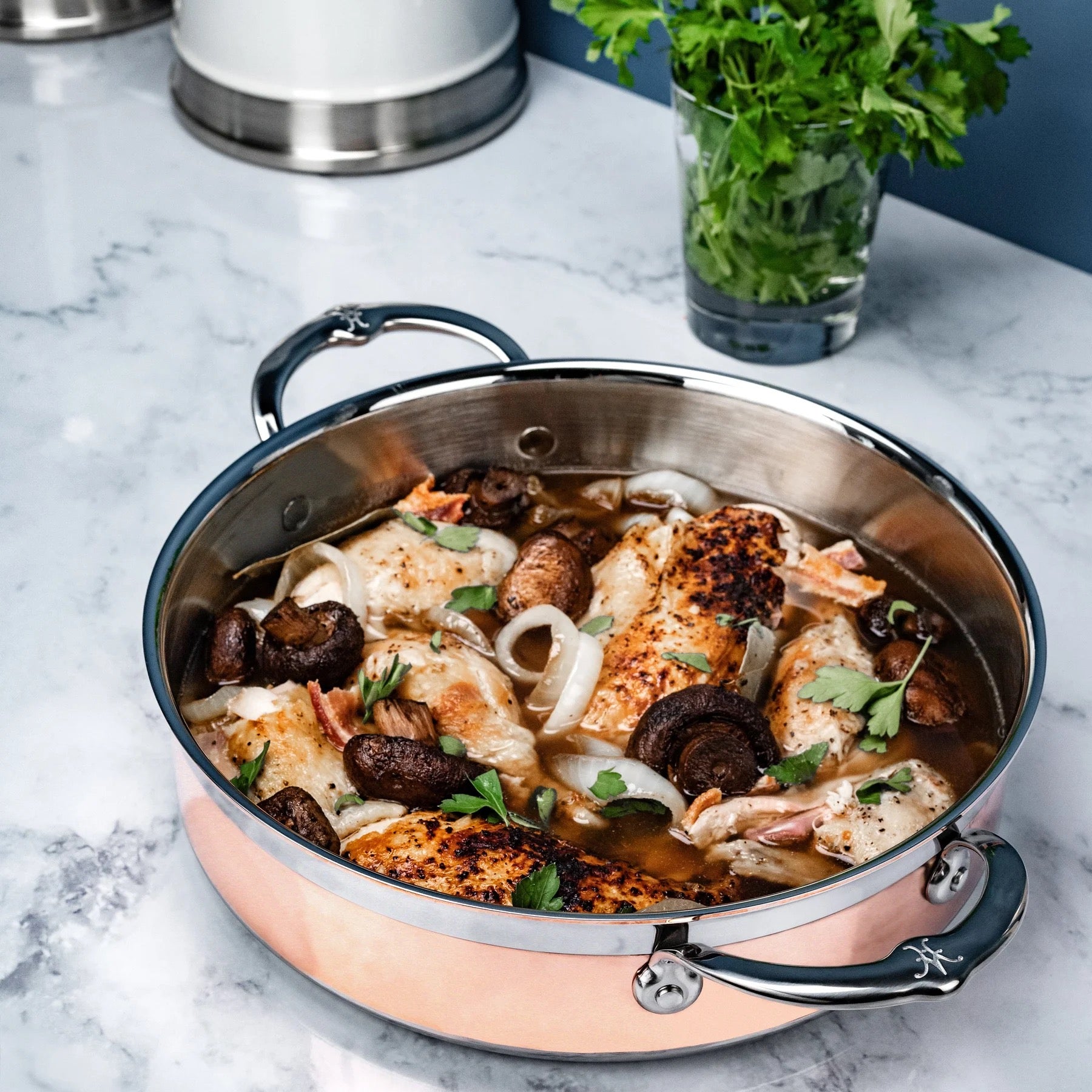 Hestan Copperbond Covered Sauteuse - 26cm