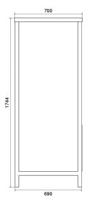 ILVE Milano Enamelled steel multifunction column - CSTARSN