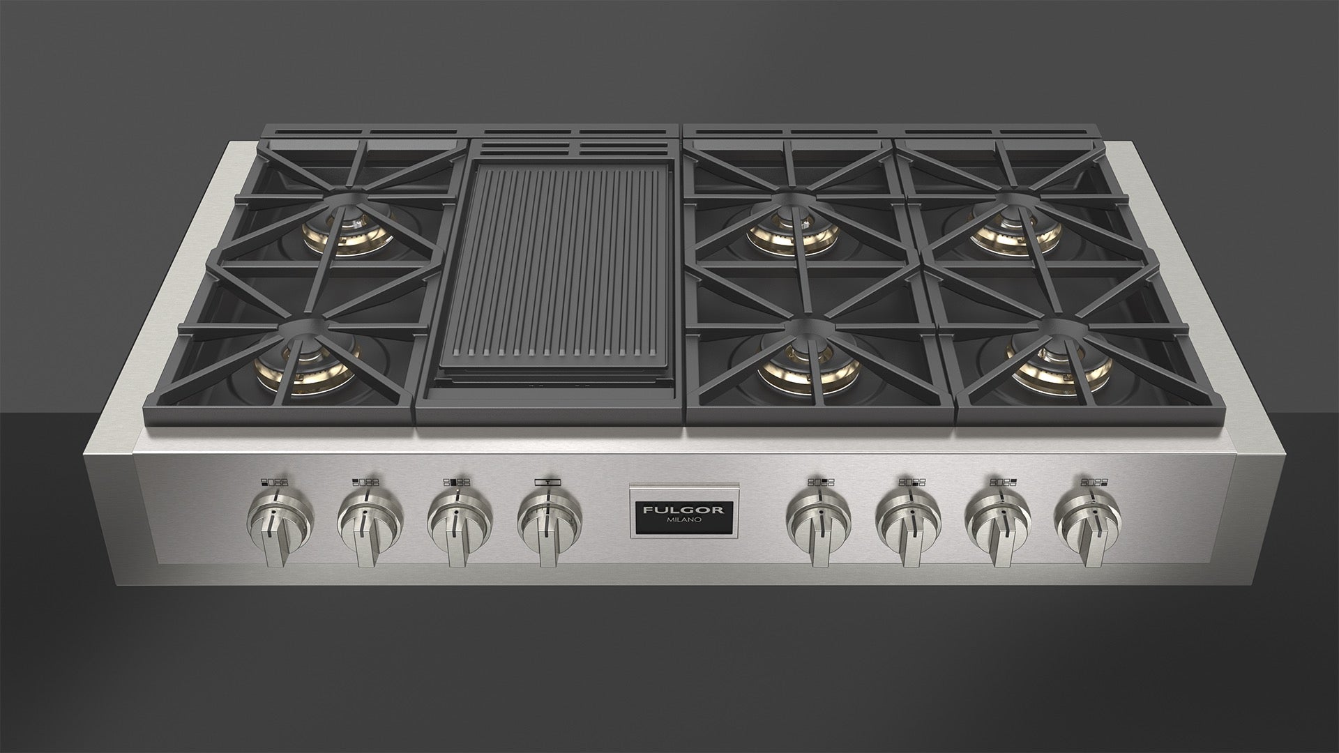 Fulgor Milano Professional 48" Gas Range Top - FSRT 4807 G X