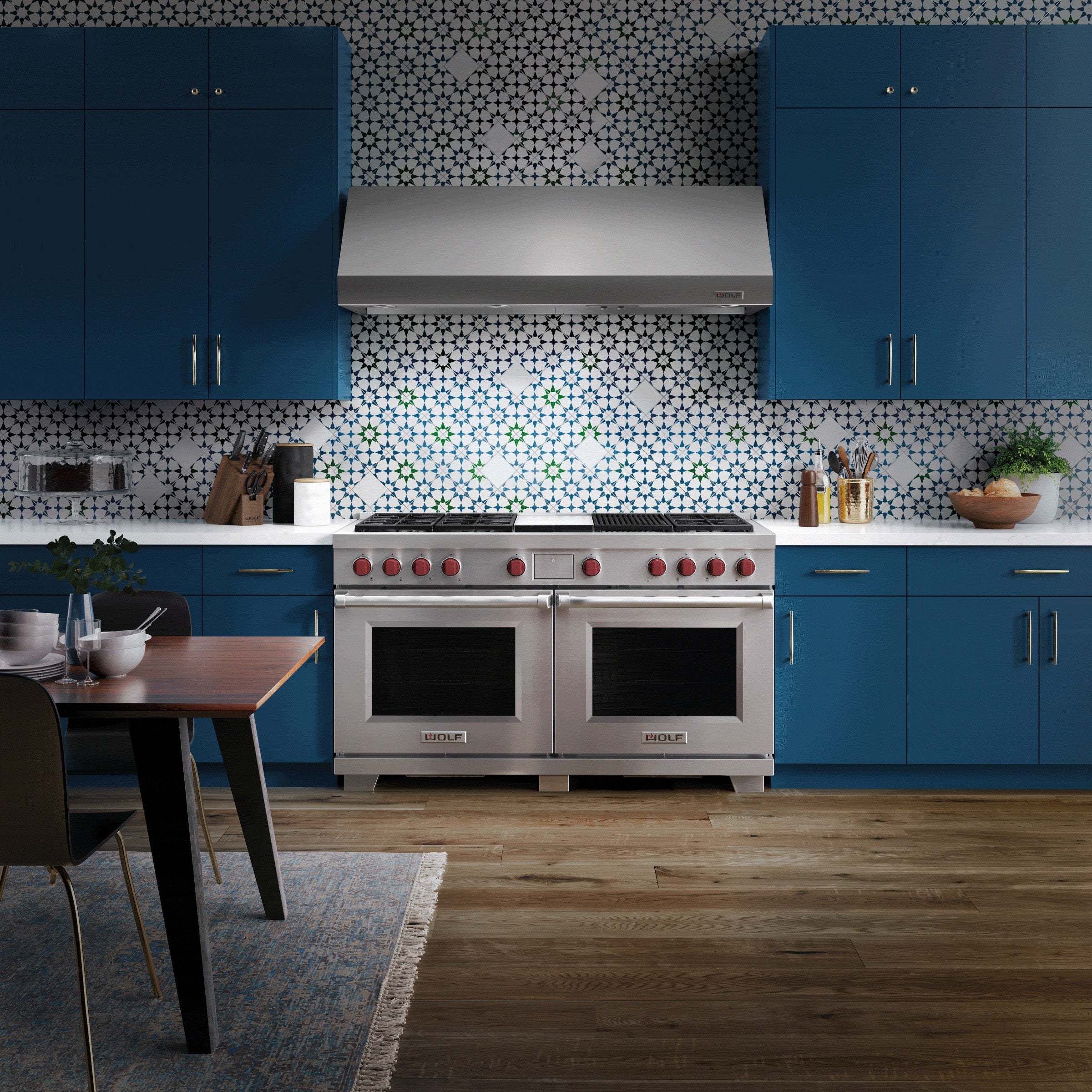 Wolf Dual Fuel Range, 6 Burner with Chargrill and Griddle ICBDF60650CG/S/P