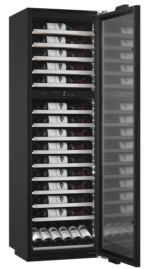 MQuvee Integrated Wine Cooler - WineKeeper Exclusive 112D Panel Ready Push/Pull