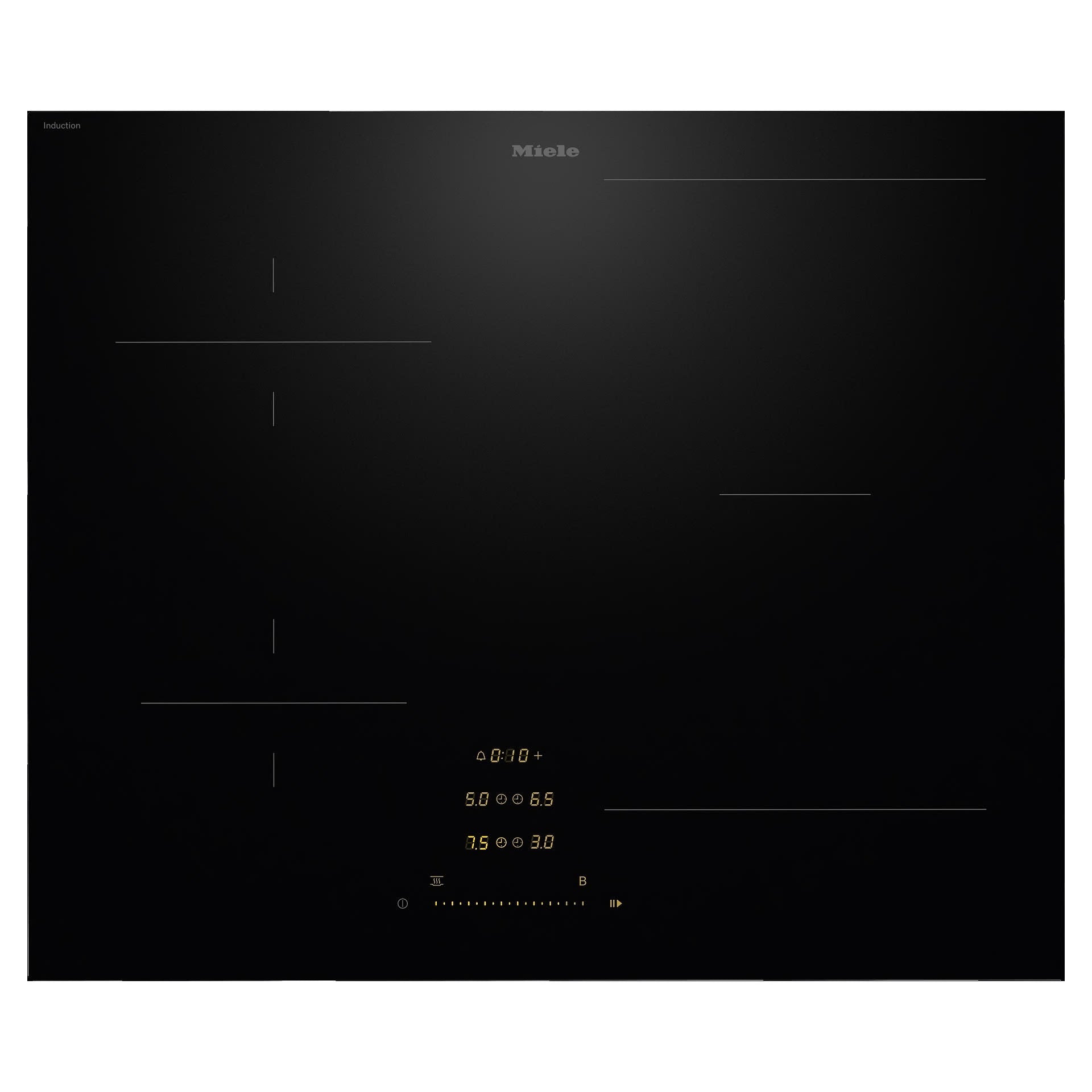 Miele KM8462 FL 62cm Four Zone PowerFlex Induction Hob – BLACK