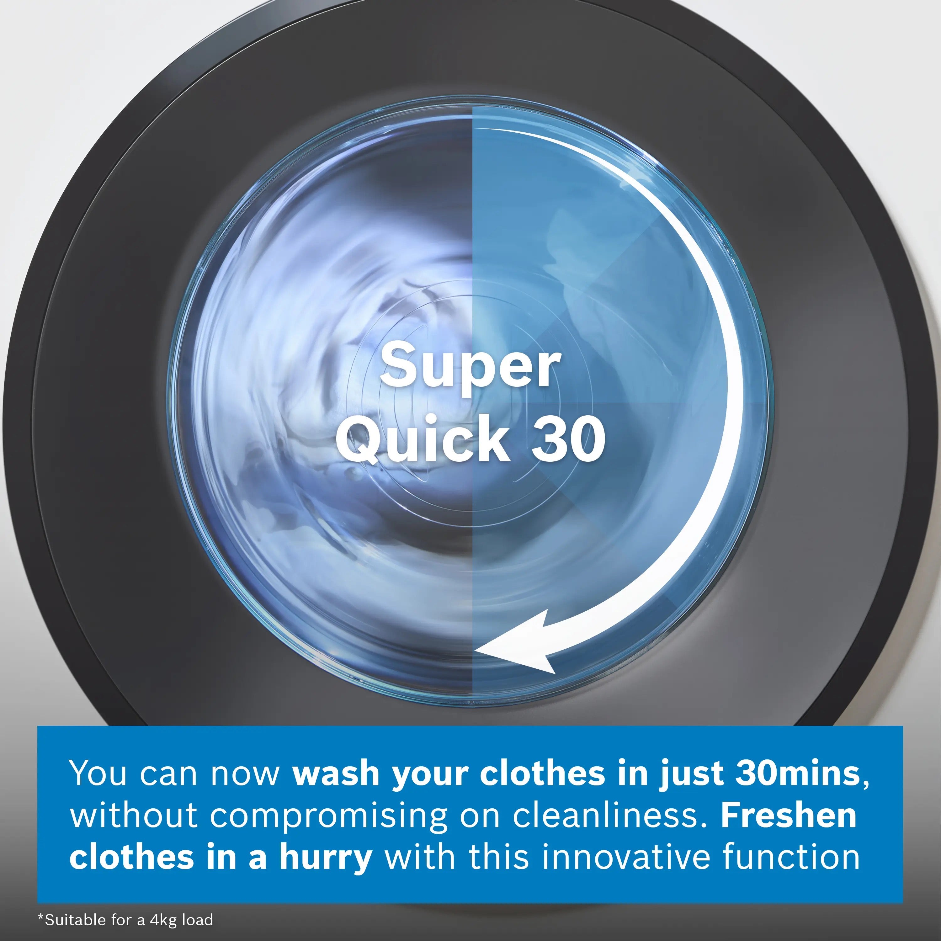 Bosch Series 6 Washing machine, front loader 10 kg max. 1400 rpm - WGH254A0GB