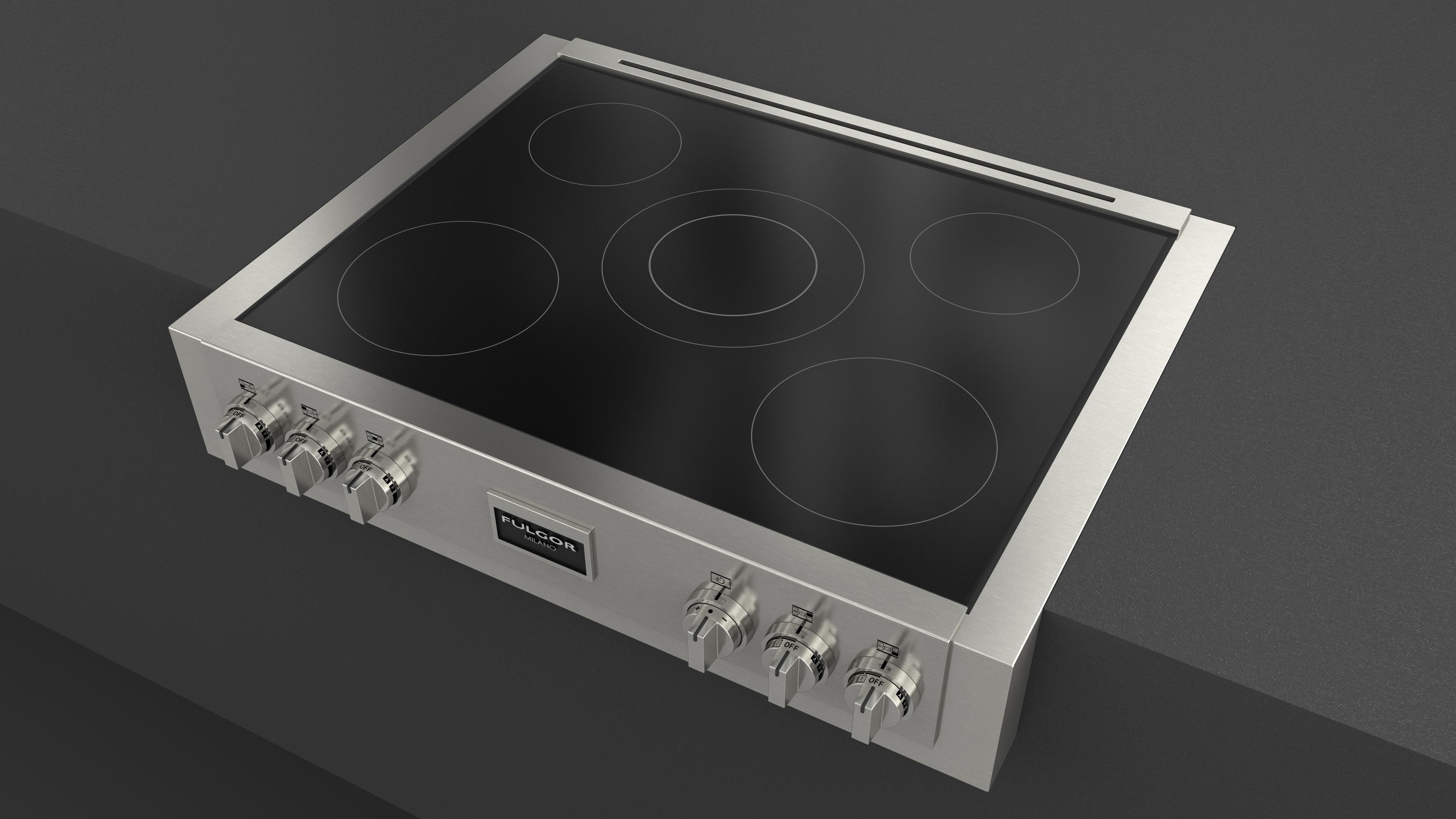 Fulgor Milano Professional 36" All-Glass Induction Range Top - FSRT 3605 ID X