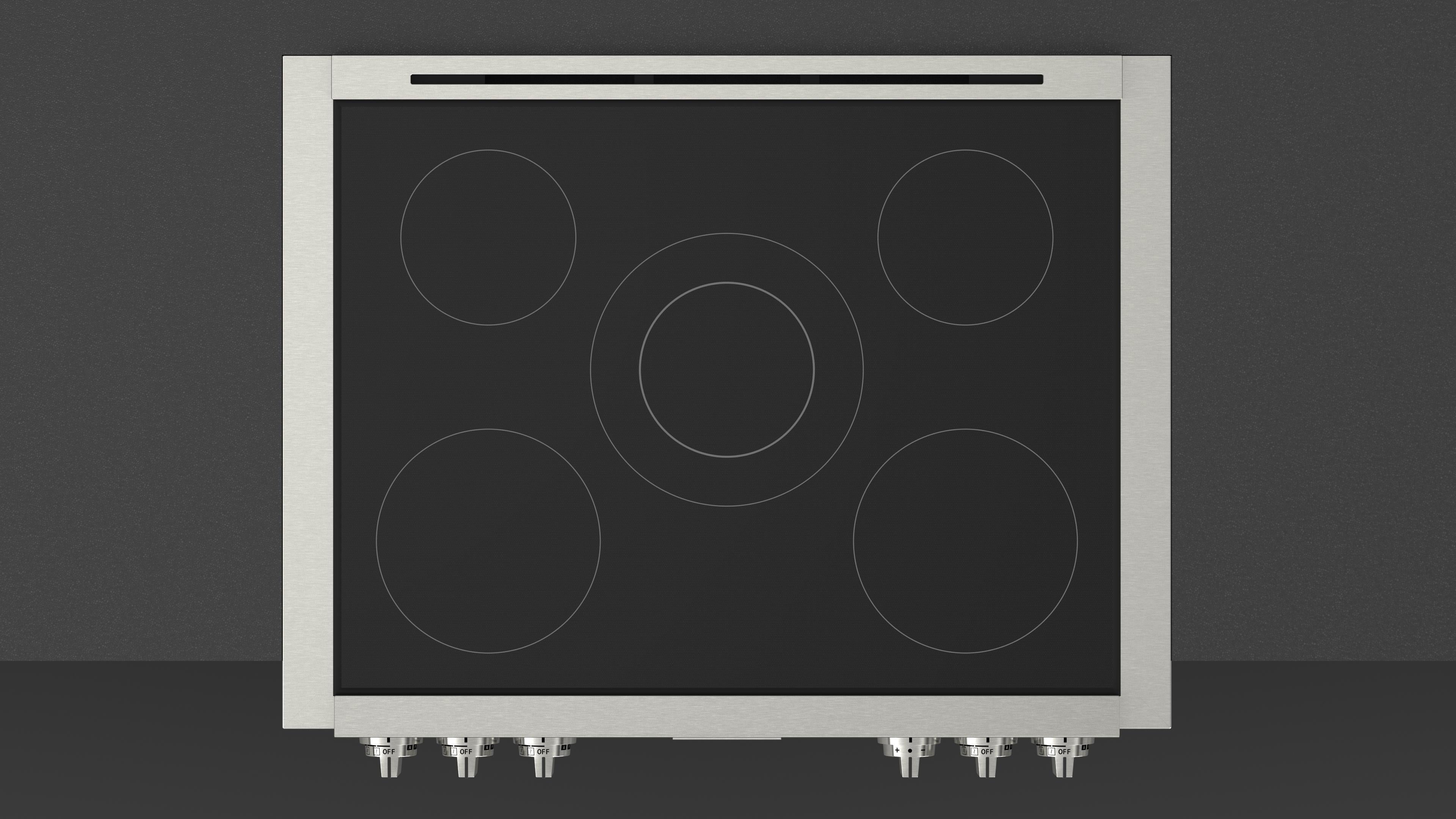 Fulgor Milano Professional 36" All-Glass Induction Range Top - FSRT 3605 ID X