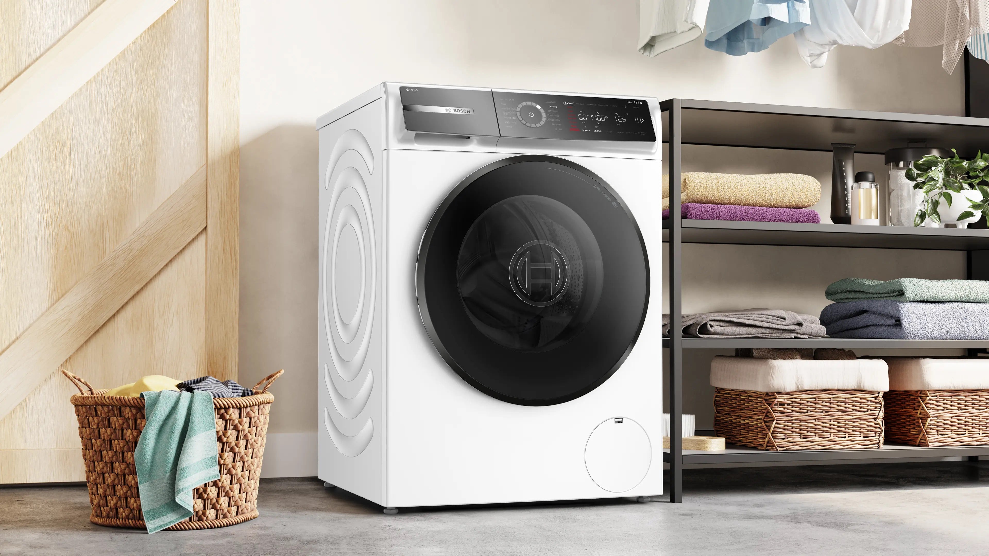 Bosch Series 8 Washing machine, front loader 11 kg max. 1400 rpm - WGB264A1GB