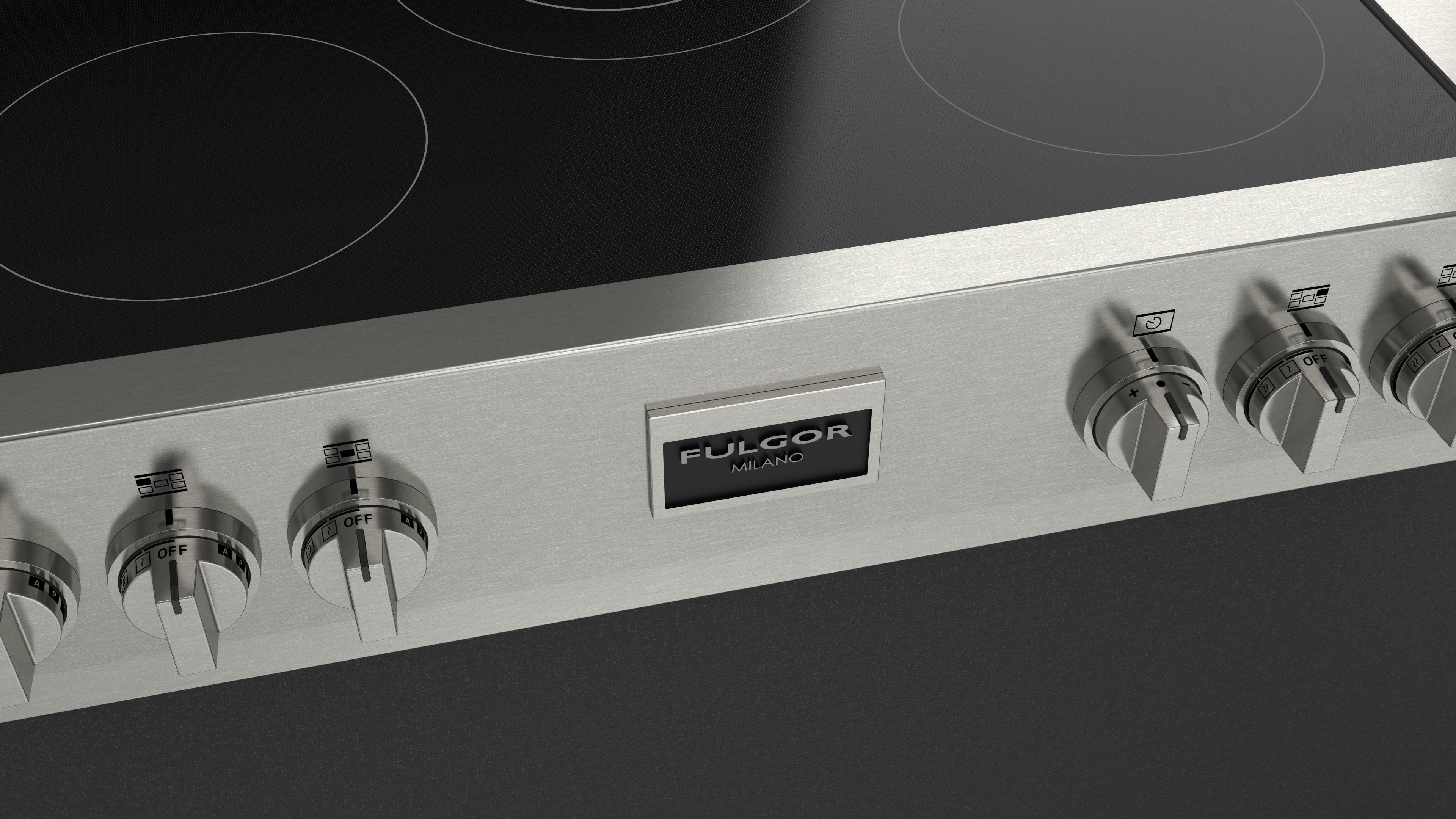 Fulgor Milano Professional 36" All-Glass Induction Range Top - FSRT 3605 ID X