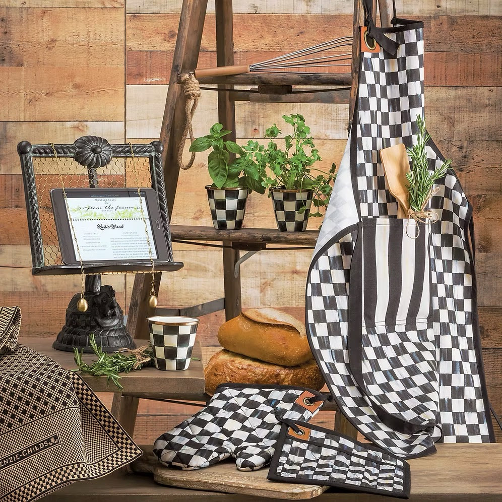 Mackenzie-Childs Courtly Check Bistro Apron