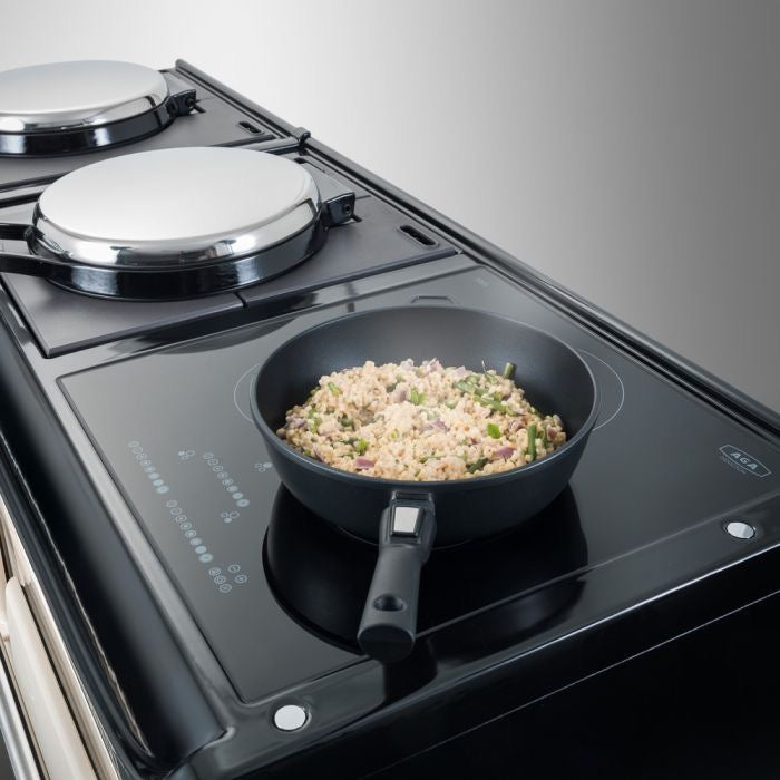 24cm AGA Induction Cast Aluminium Saute Pan