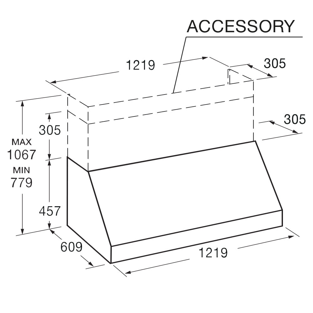 Fulgor Milano Professional 48" Wall Hood - FPRHD 482 TC X