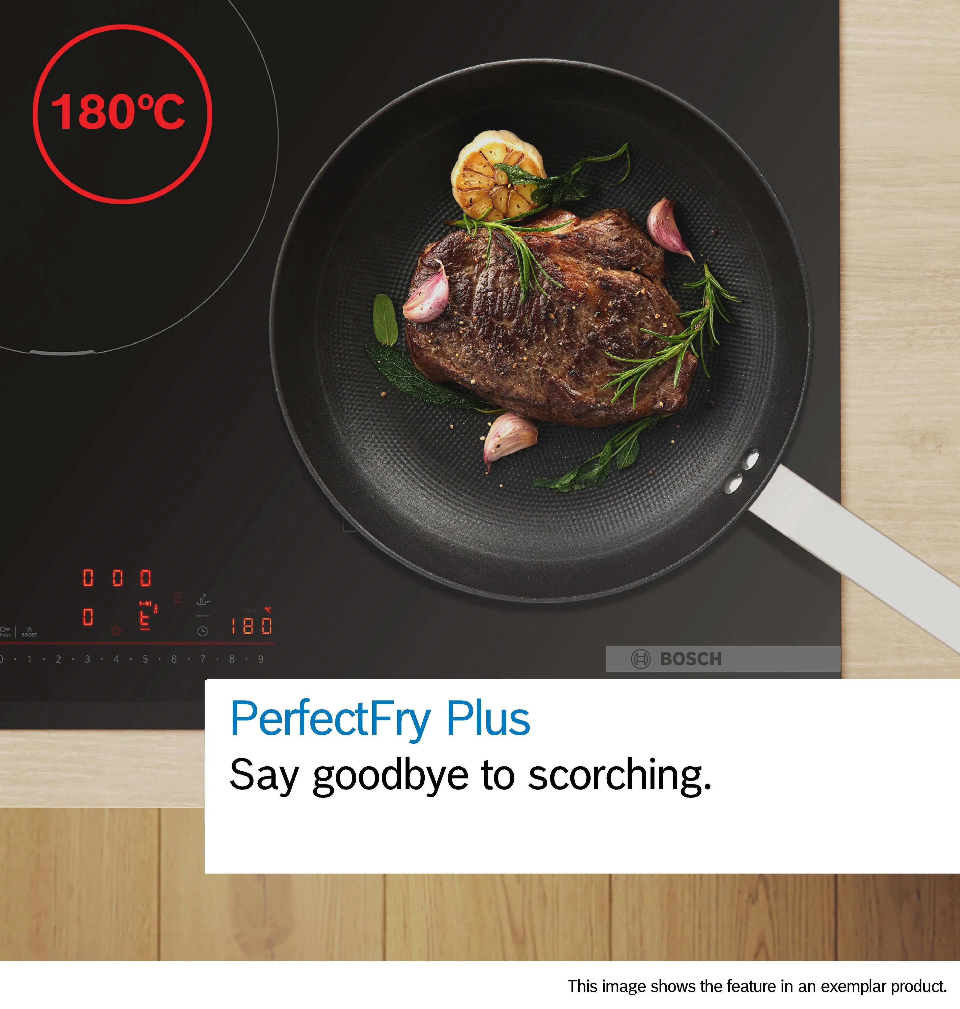 Bosch Series 6 Induction hob with integrated ventilation system 70 cm surface mount without frame - PVQ731H26E