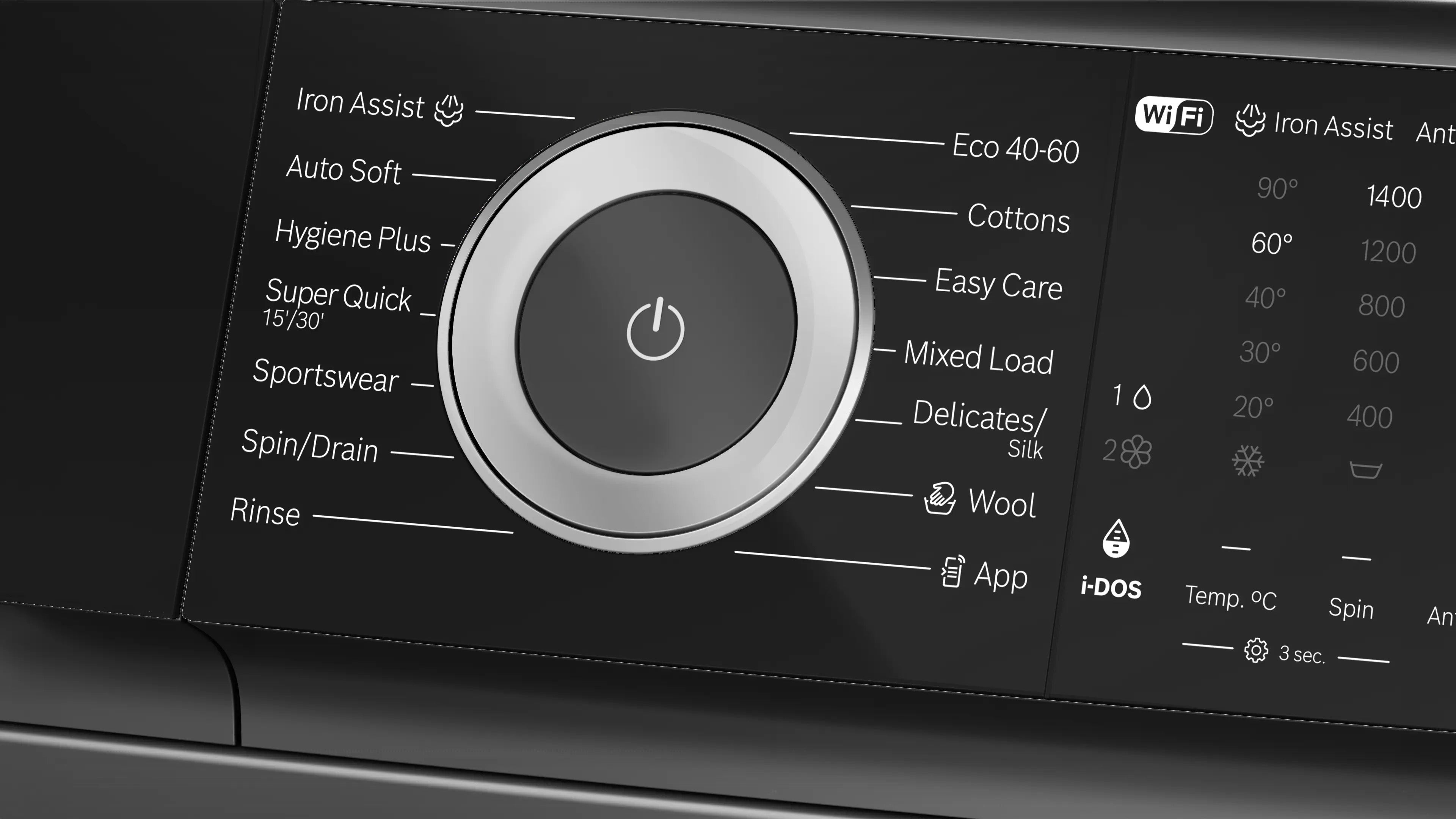 Bosch Series 6 Washing machine, front loader 10 kg max. 1400 rpm, Cast iron grey - WGH254ARGB