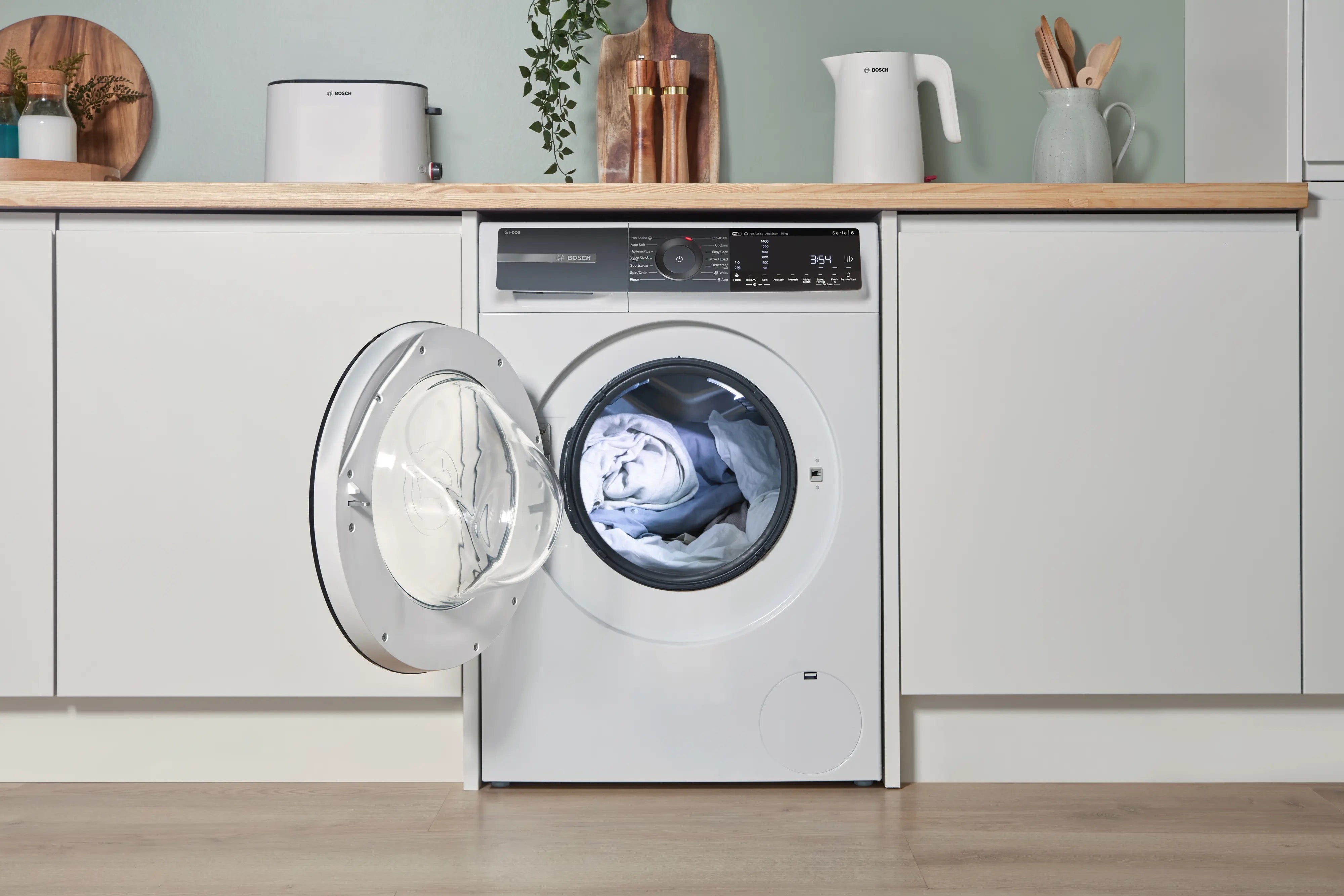 Bosch Series 6 Washing machine, front loader 10 kg max. 1400 rpm - WGH254A0GB