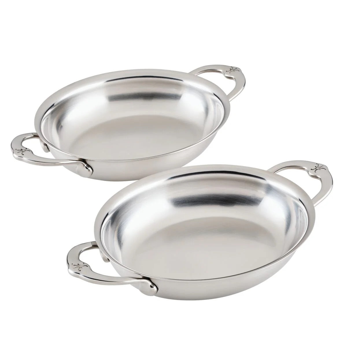 Hestan Provisions Open Oval Au Gratin Mini Twin Pack - 17cm x 14cm