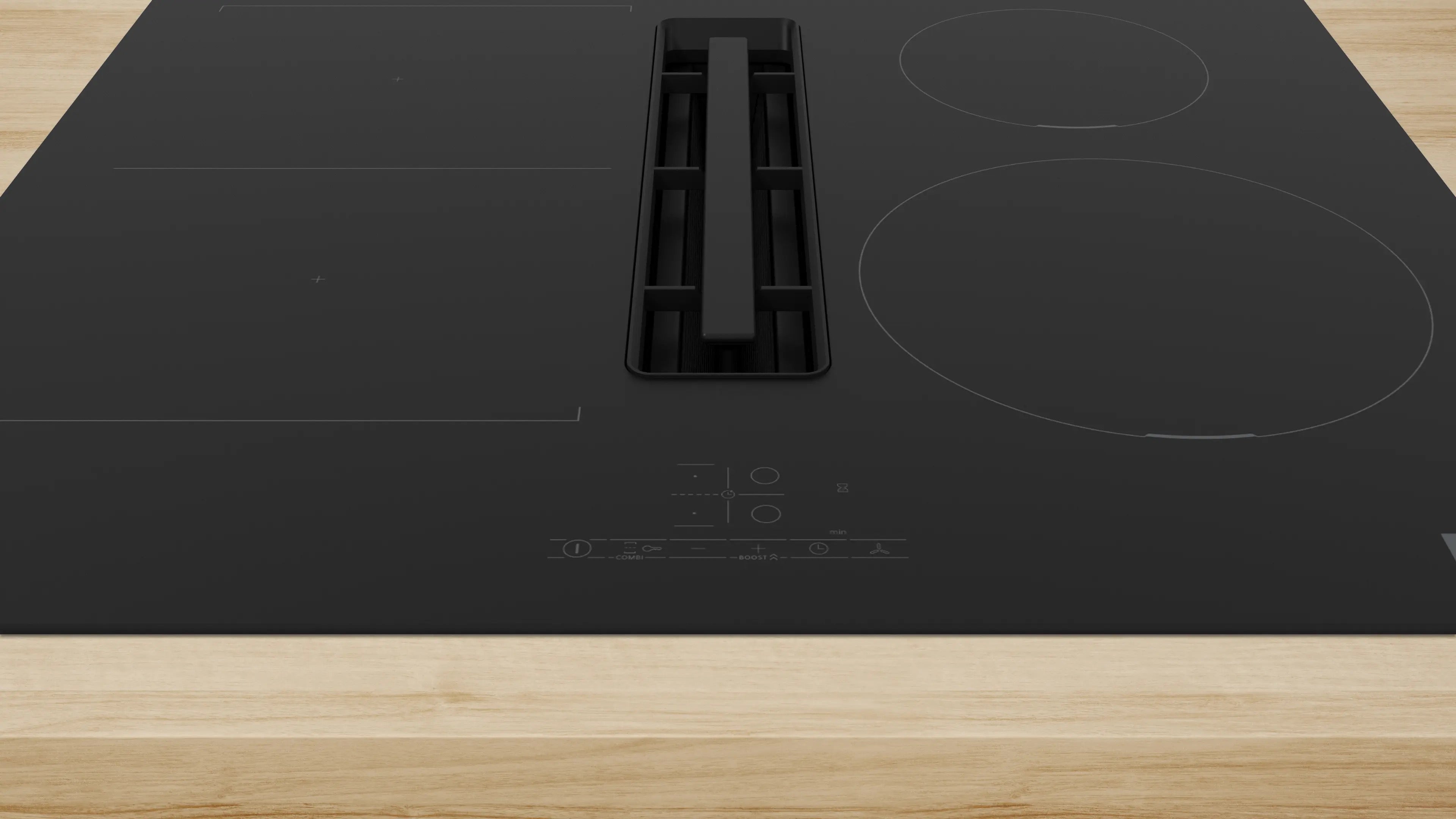 Bosch Series 4 Induction hob with integrated ventilation system 60 cm surface mount without frame - PVS611B16E