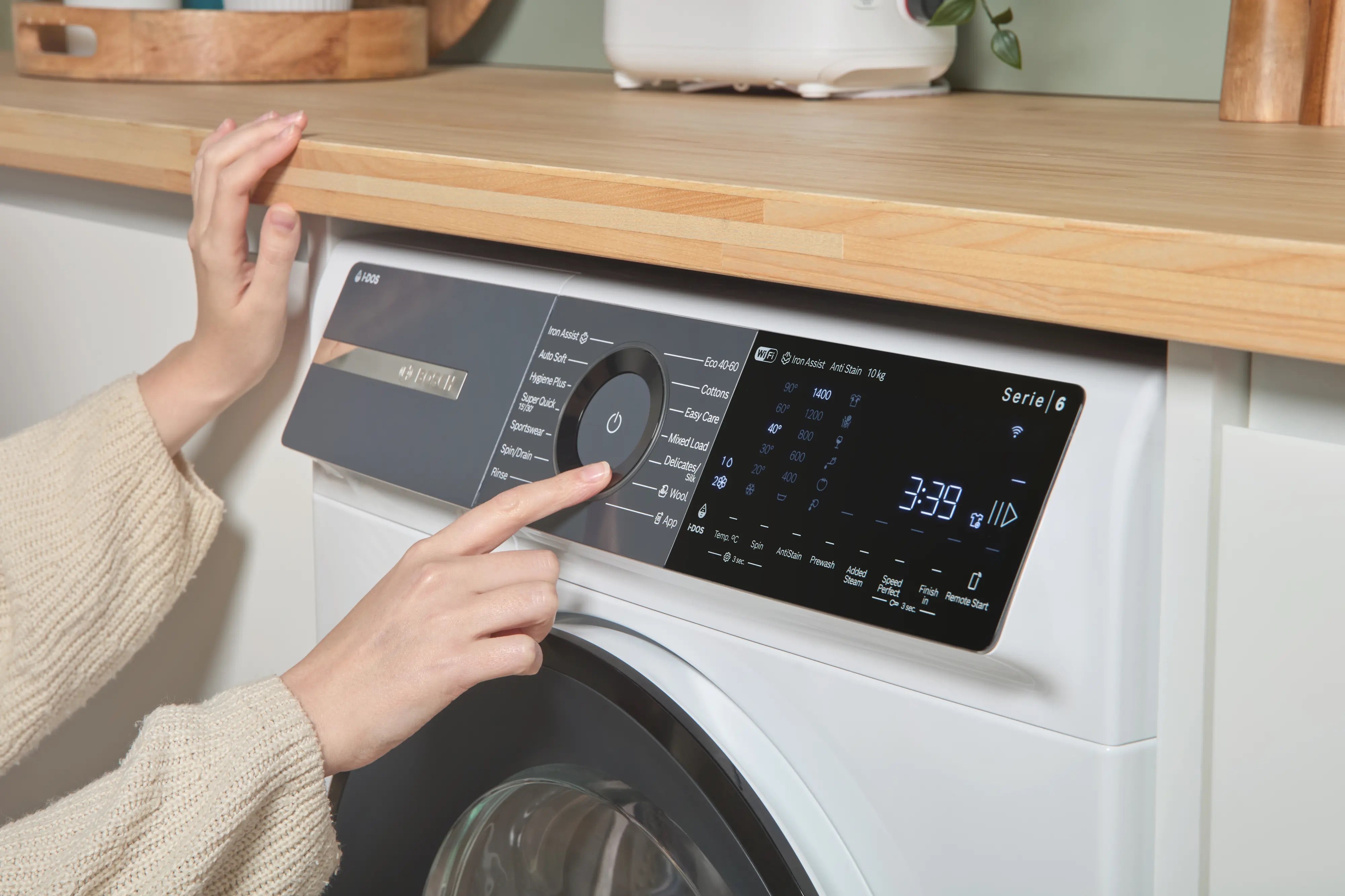 Bosch Series 6 Washing machine, front loader 10 kg max. 1400 rpm - WGH254A0GB