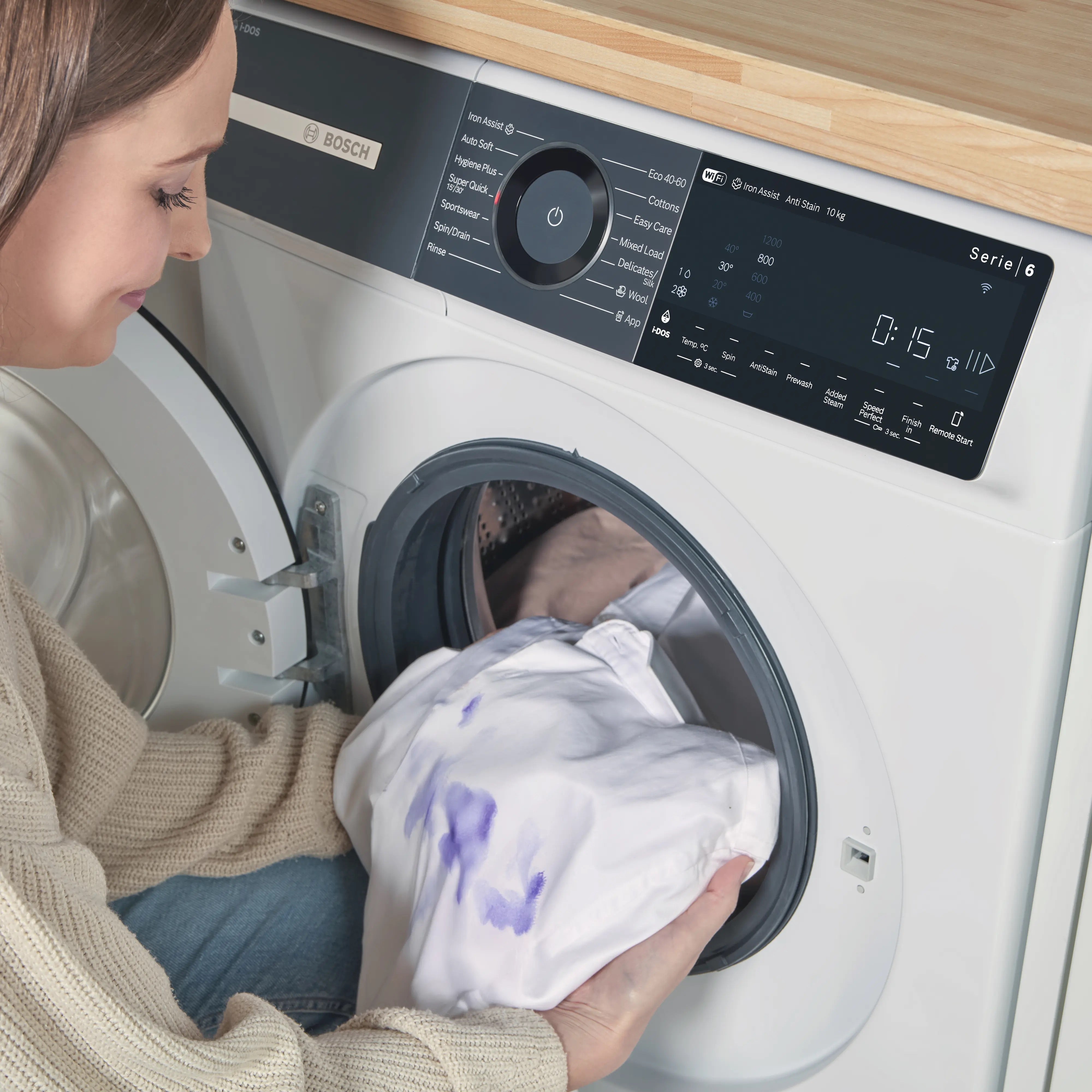 Bosch Series 6 Washing machine, front loader 10 kg max. 1400 rpm - WGH254A0GB