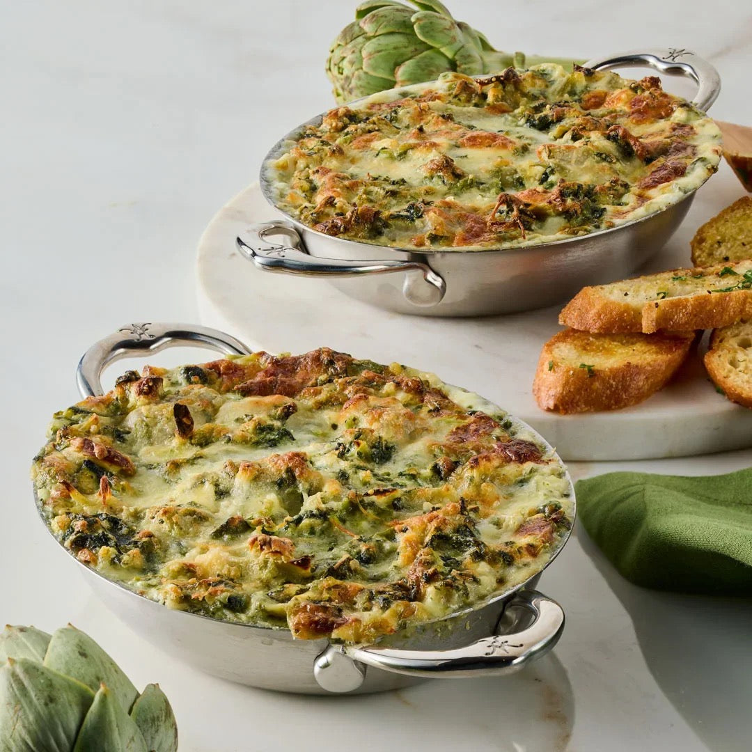 Hestan Provisions Open Oval Au Gratin Mini Twin Pack - 17cm x 14cm