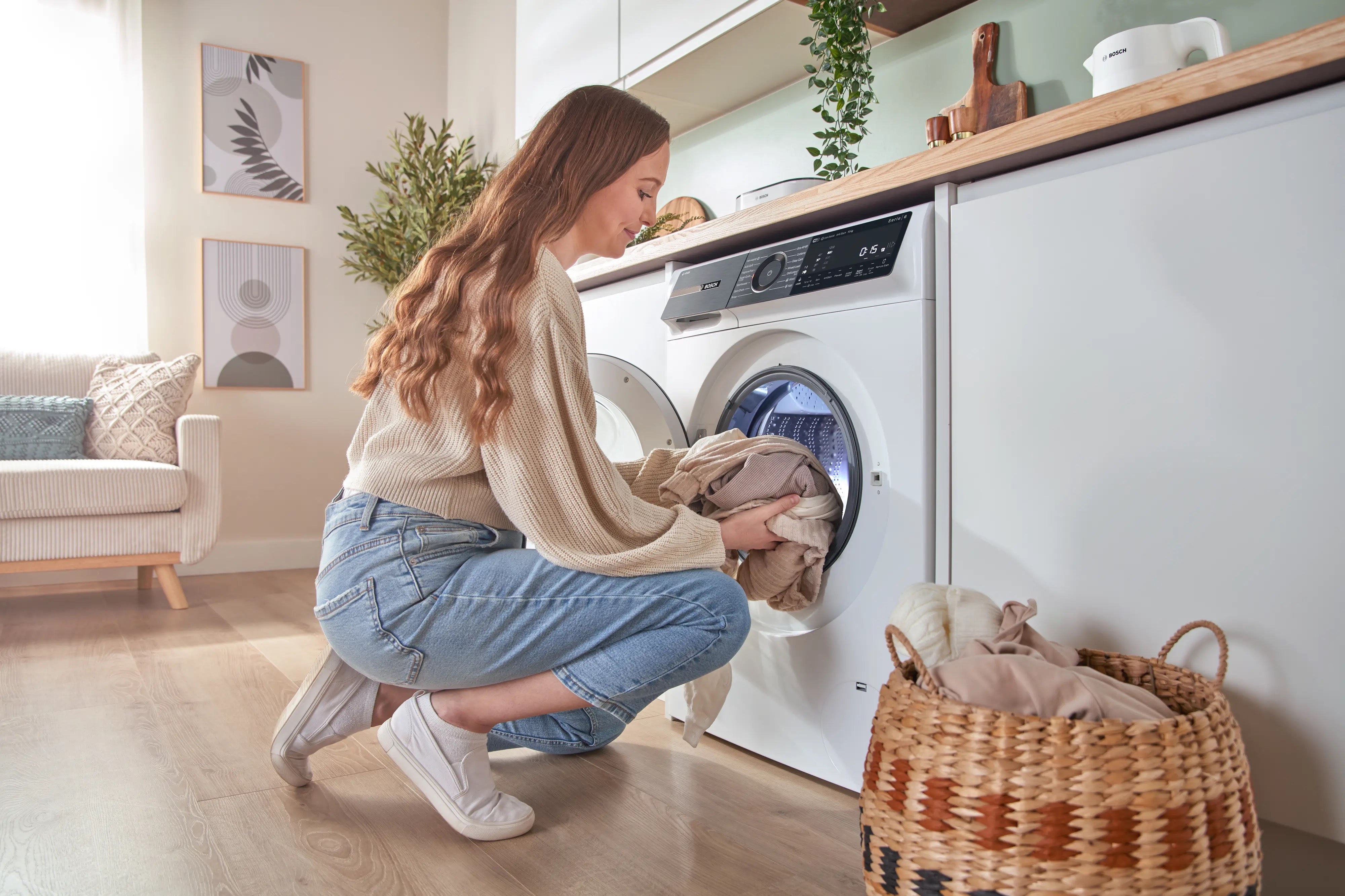 Bosch Series 6 Washing machine, front loader 10 kg max. 1400 rpm - WGH254A0GB