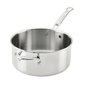Hestan ProBond Luxe Induction Stainless Steel Saucepan with Lid & Helper Handle - 22cm