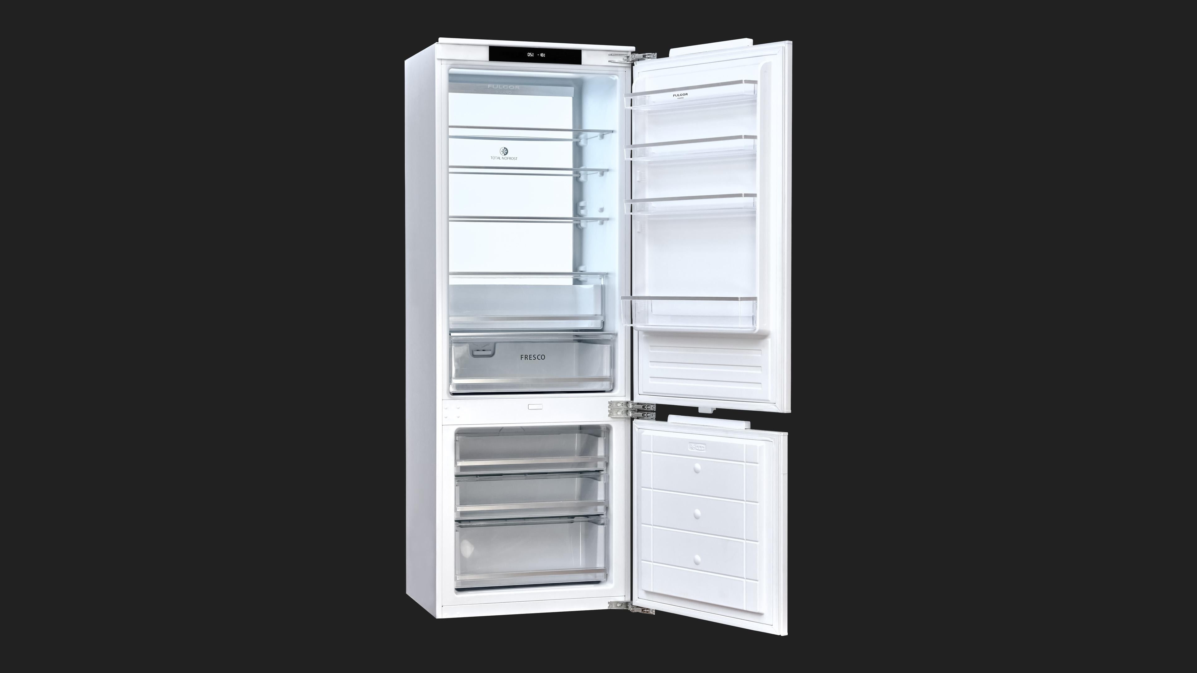 Fulgor Milano Built in Combi Refrigerator 70 - FBCD 701 TNF EDBL