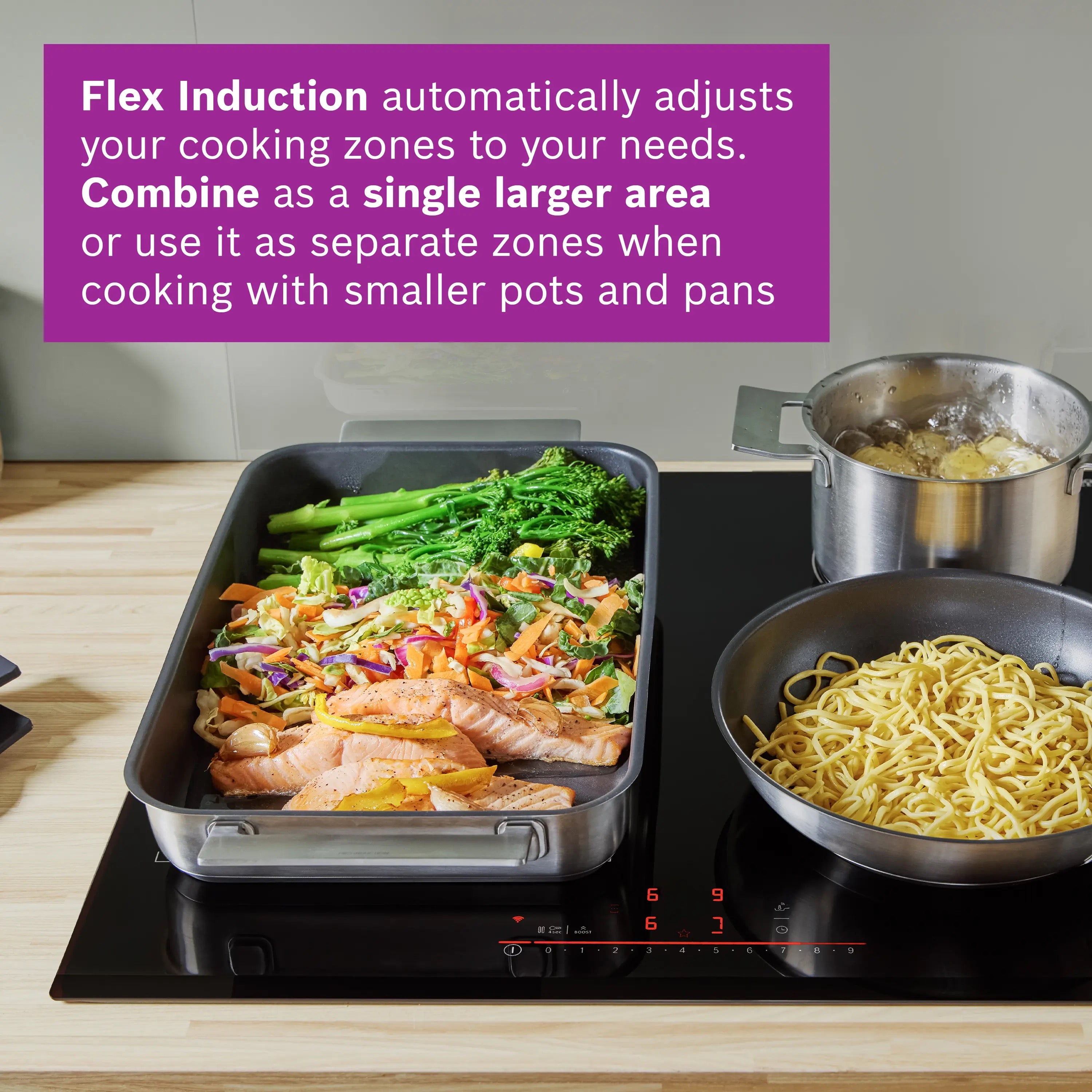 Bosch Series 6 Induction hob 80 cm surface mount without frame - PXV831HC1E