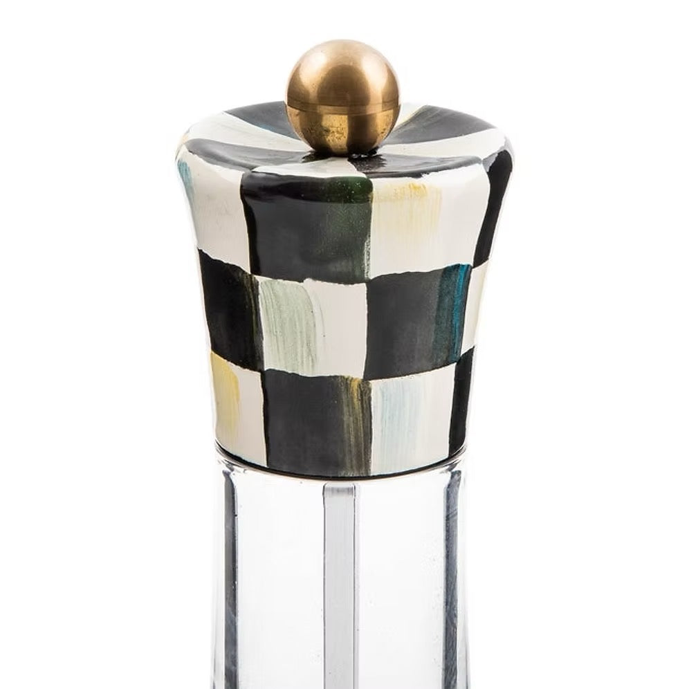 Mackenzie-Childs Courtly Check Enamel Grinder