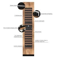 MQuvee Built-In Wine Fridge - Edge 45D