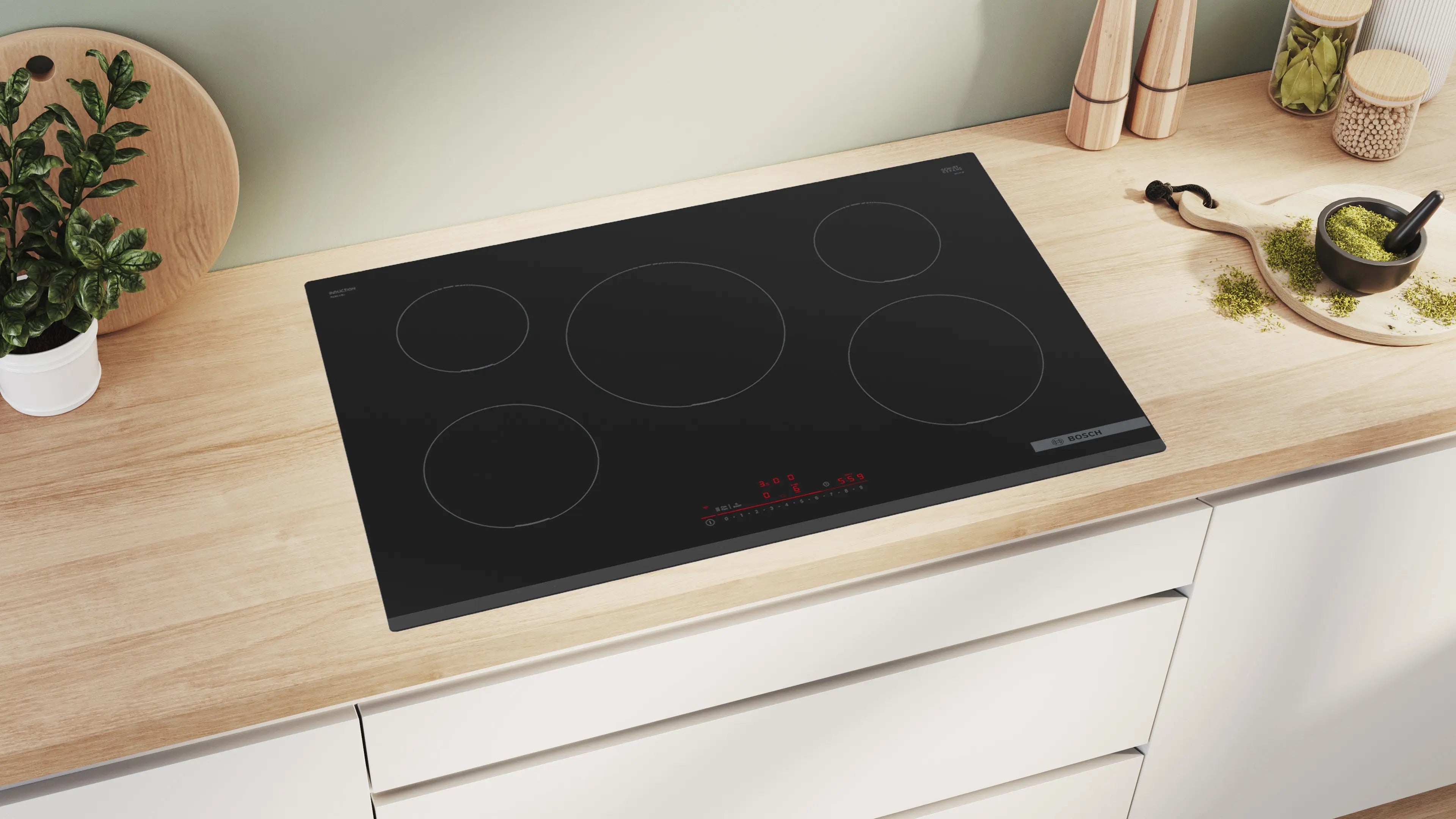 Bosch Series 6 Induction hob 80 cm surface mount without frame - PIV831HB1E