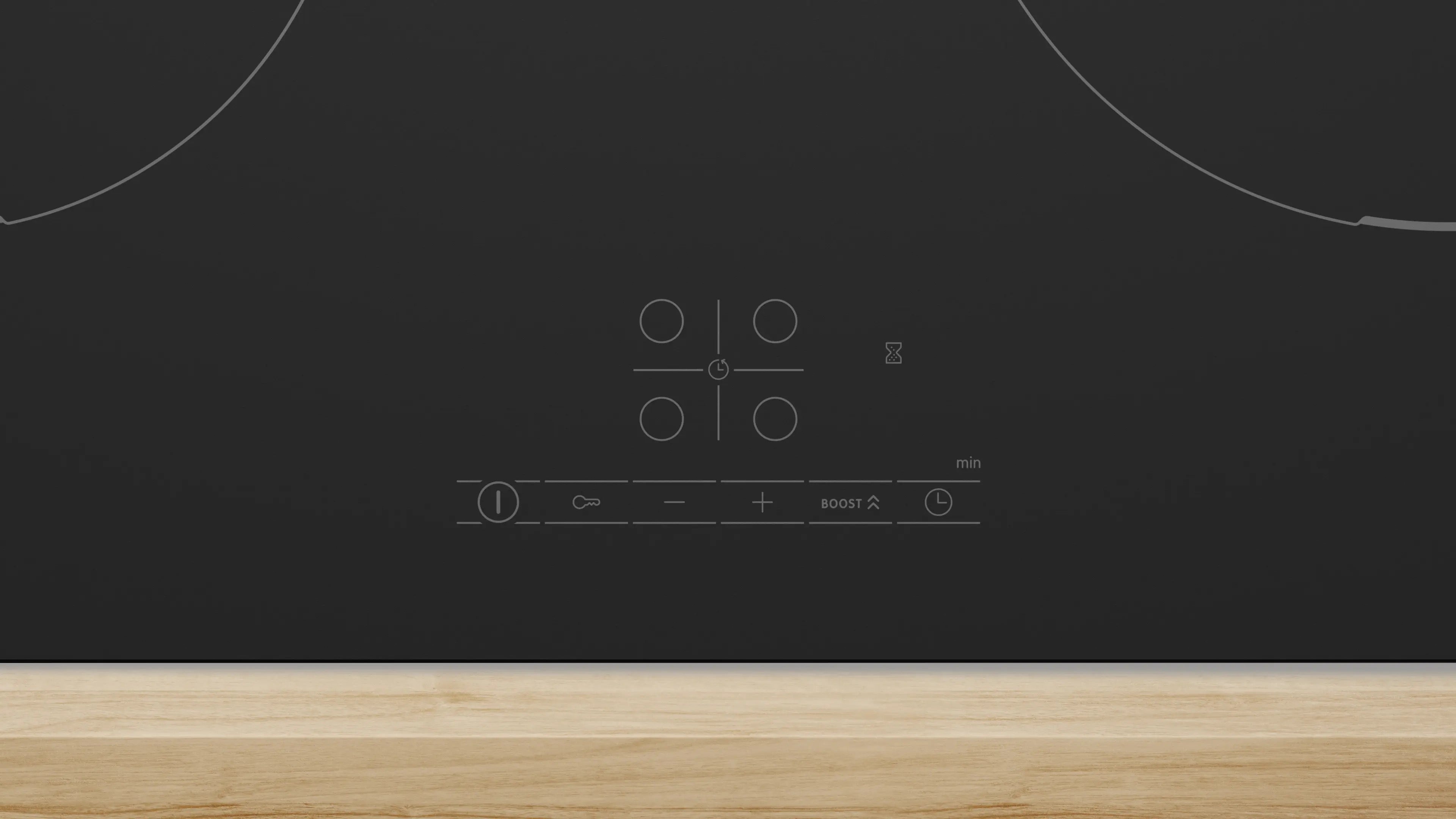 Bosch Series 4 Induction hob 60 cm Matt black - PIE61ABB5E