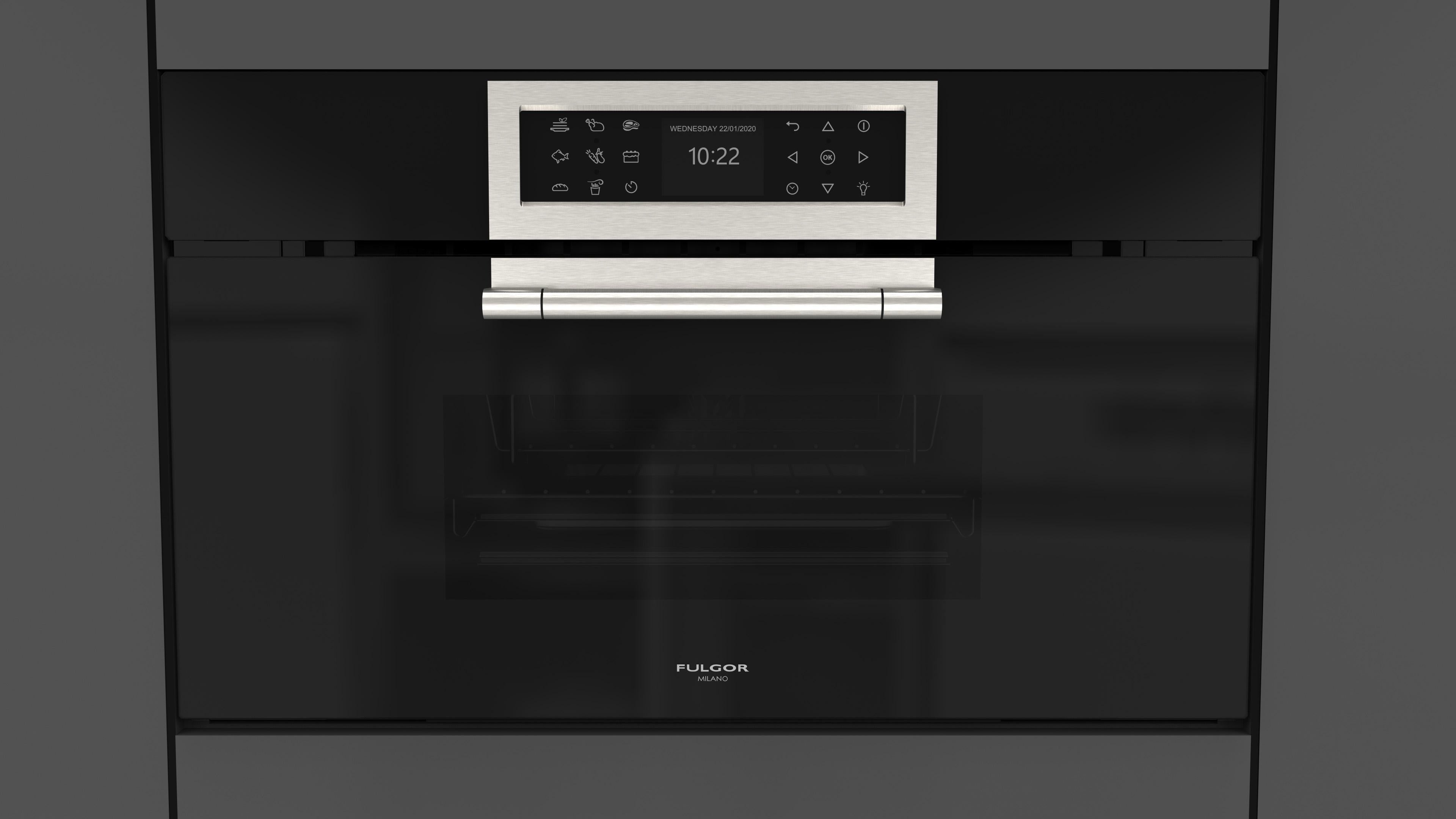 Fulgor Milano Steam Oven 75x45 - FCLSO 7510 TEM BK
