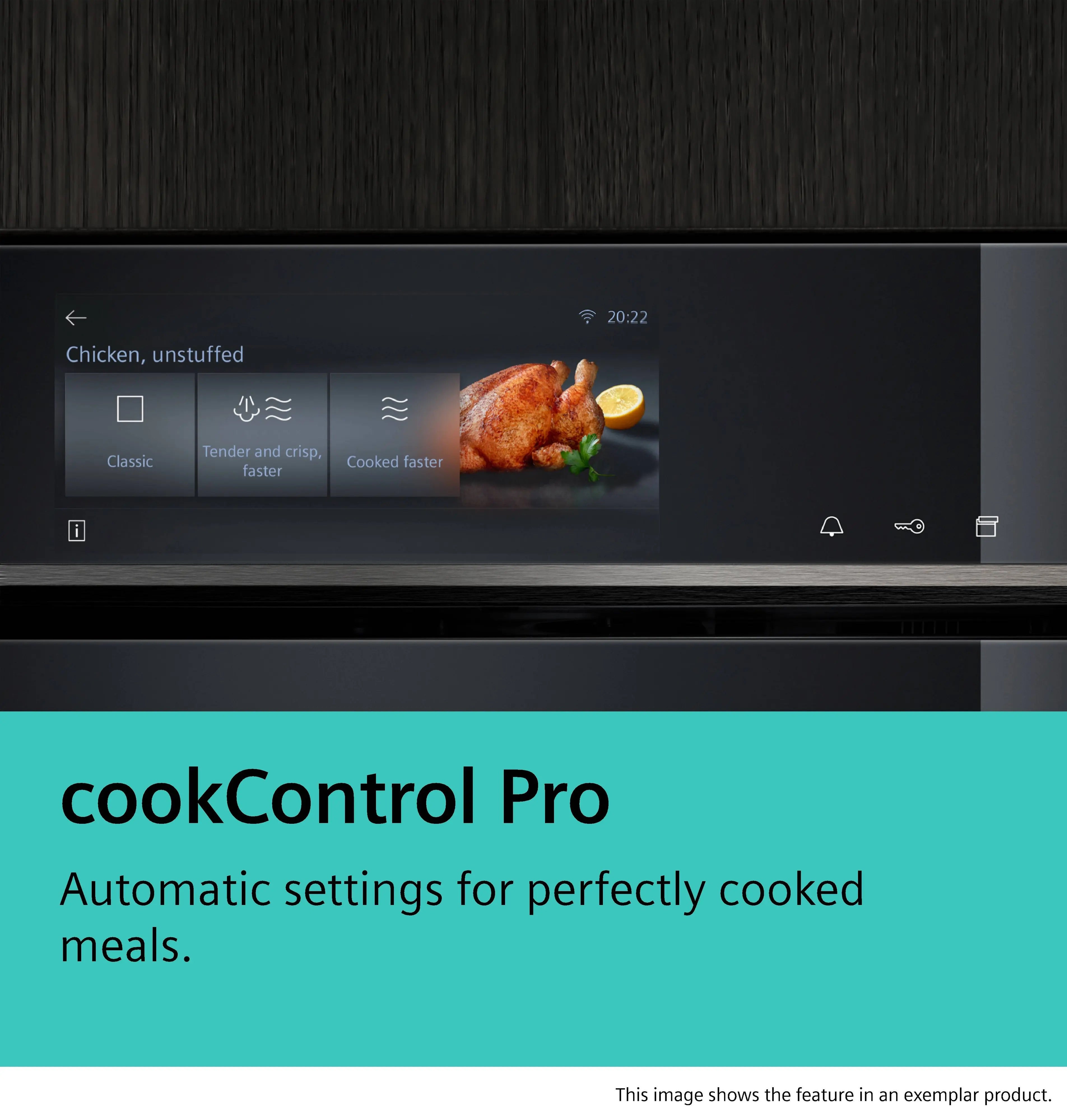 Siemens iQ700 Built-in compact oven with microwave function 60 x 45 cm Black - CM736G1B1